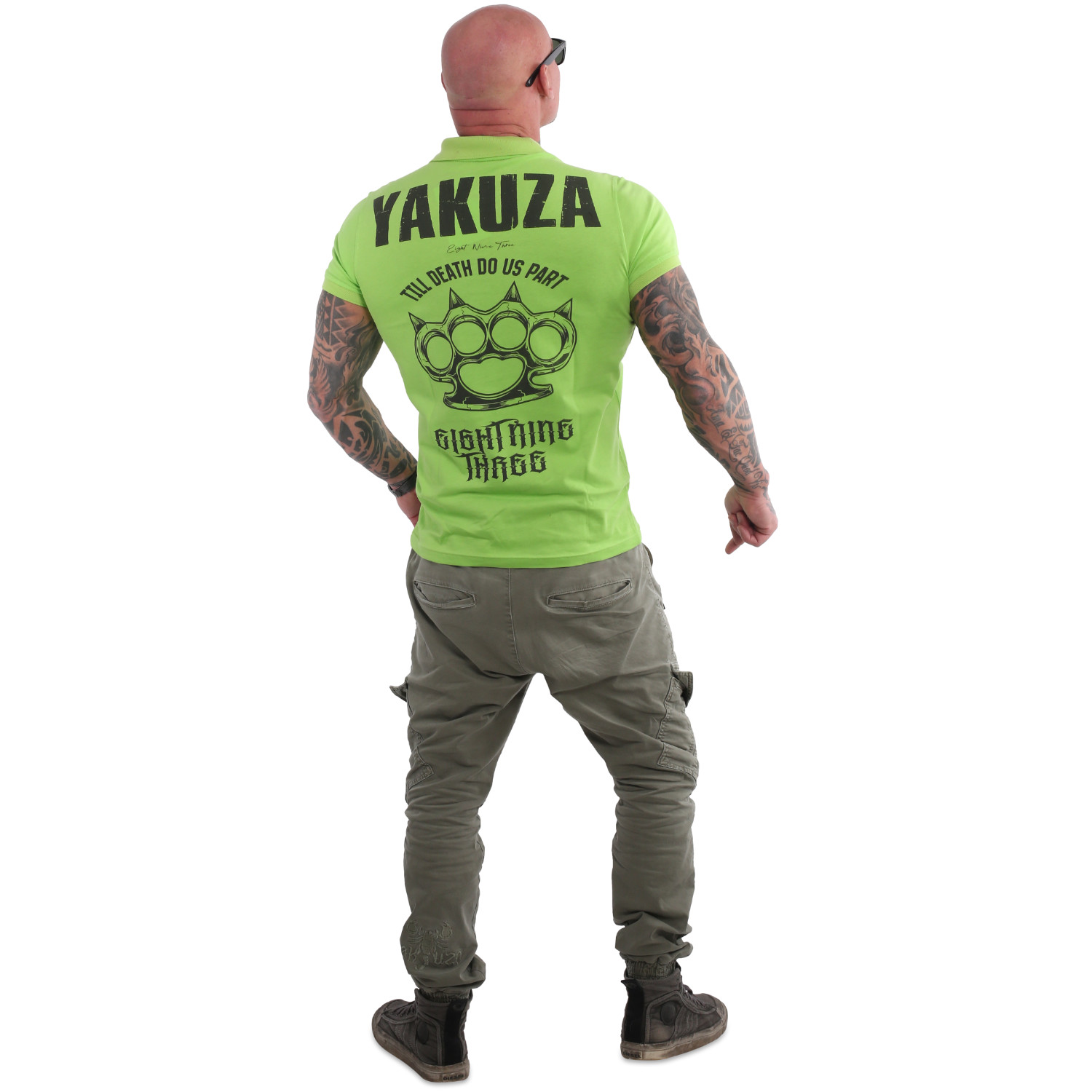 Yakuza polo tričko BRASS KNUCKLES POLO TPO 20086 jasmine green GLAMI.sk