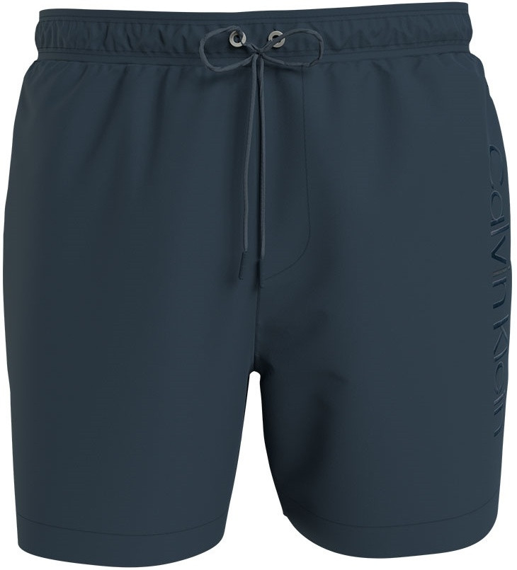 Pánske kúpacie kraťasy - KM00718 PRC - tm.šedá - Calvin Klein