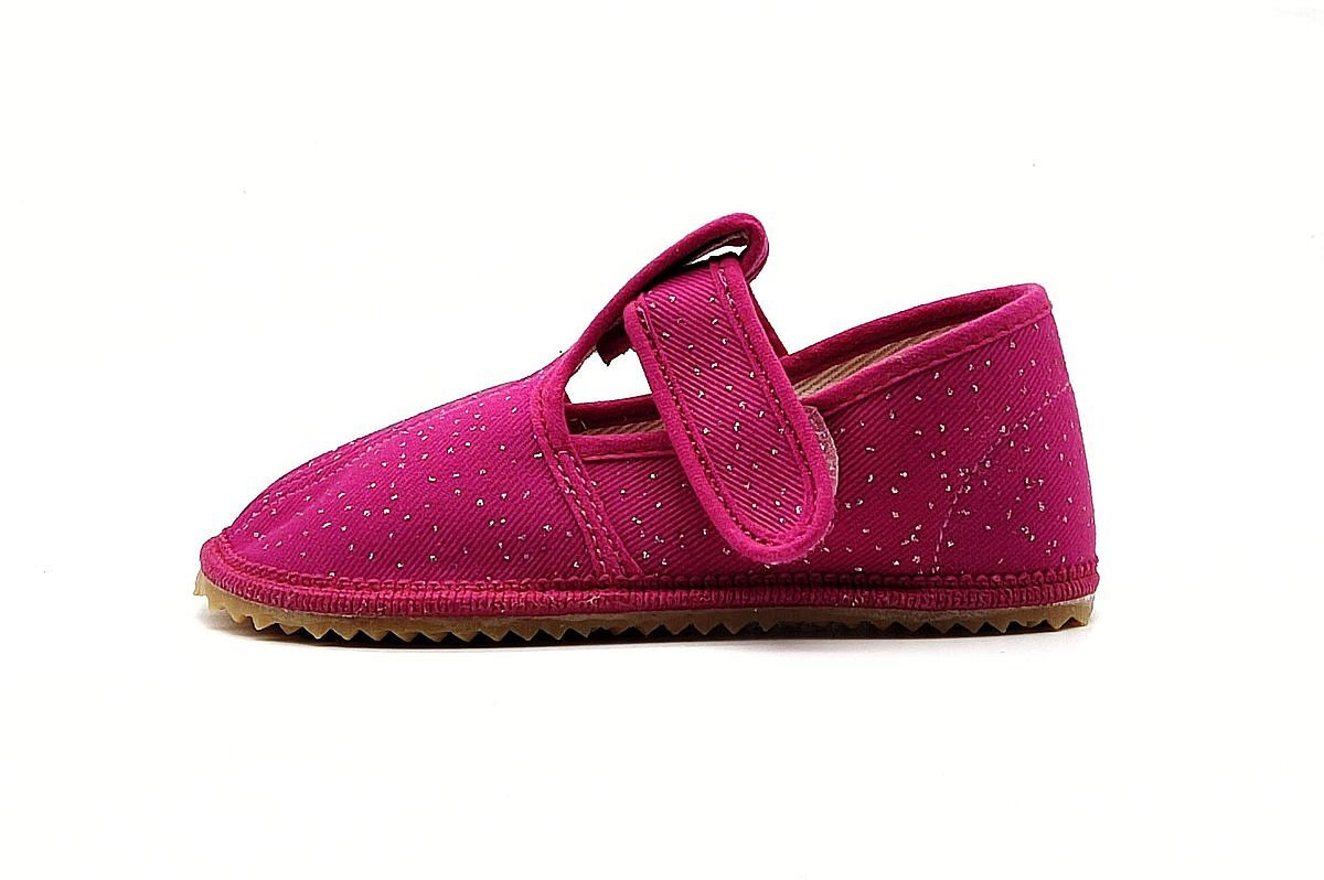 Barefoot papučky BEDA PINK SHINE Ružová BF 060010/W/02 (ZÚŽENÉ)