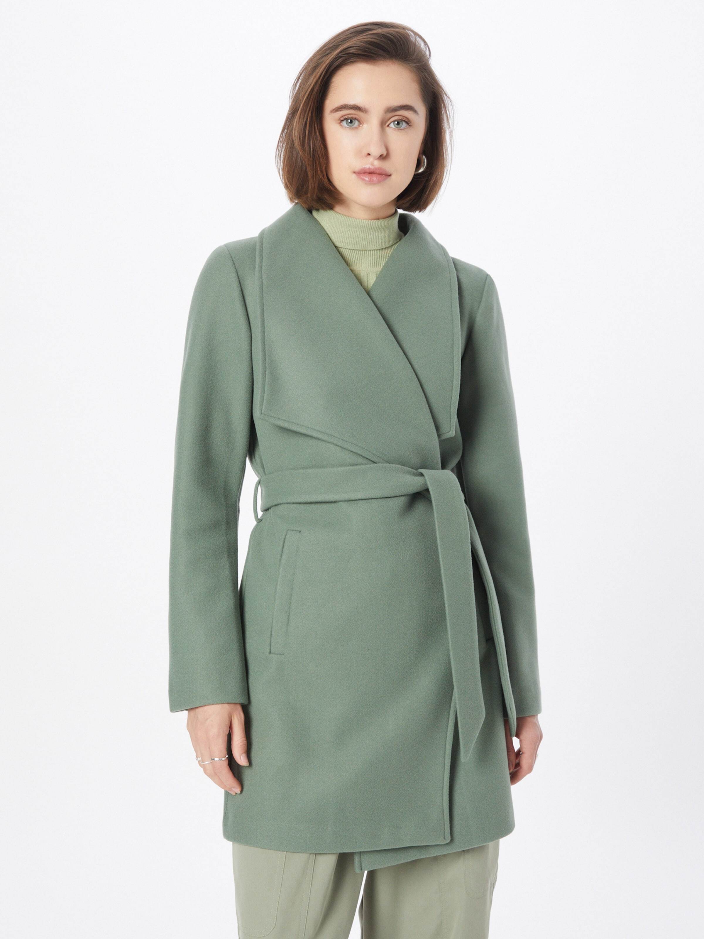 VILA Prechodný kabát 'COOLEY' pastelovo zelená