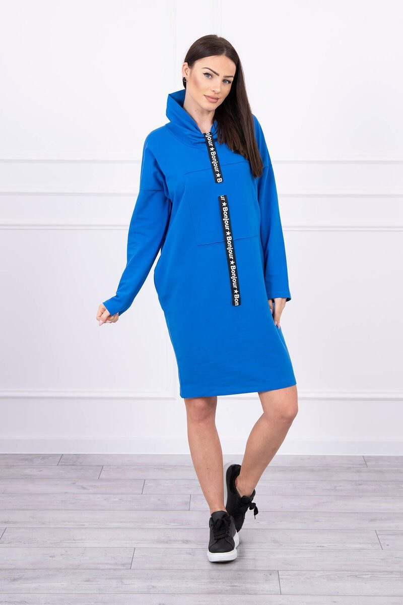 K-Fashion Nevädzové šaty s kravatou