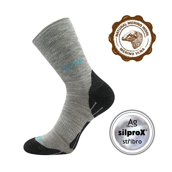 Fuski BOMA s.r.o. IRIZAR športové vlnené merino ponožky VoXX Sv. sivá 43-46 1 pár