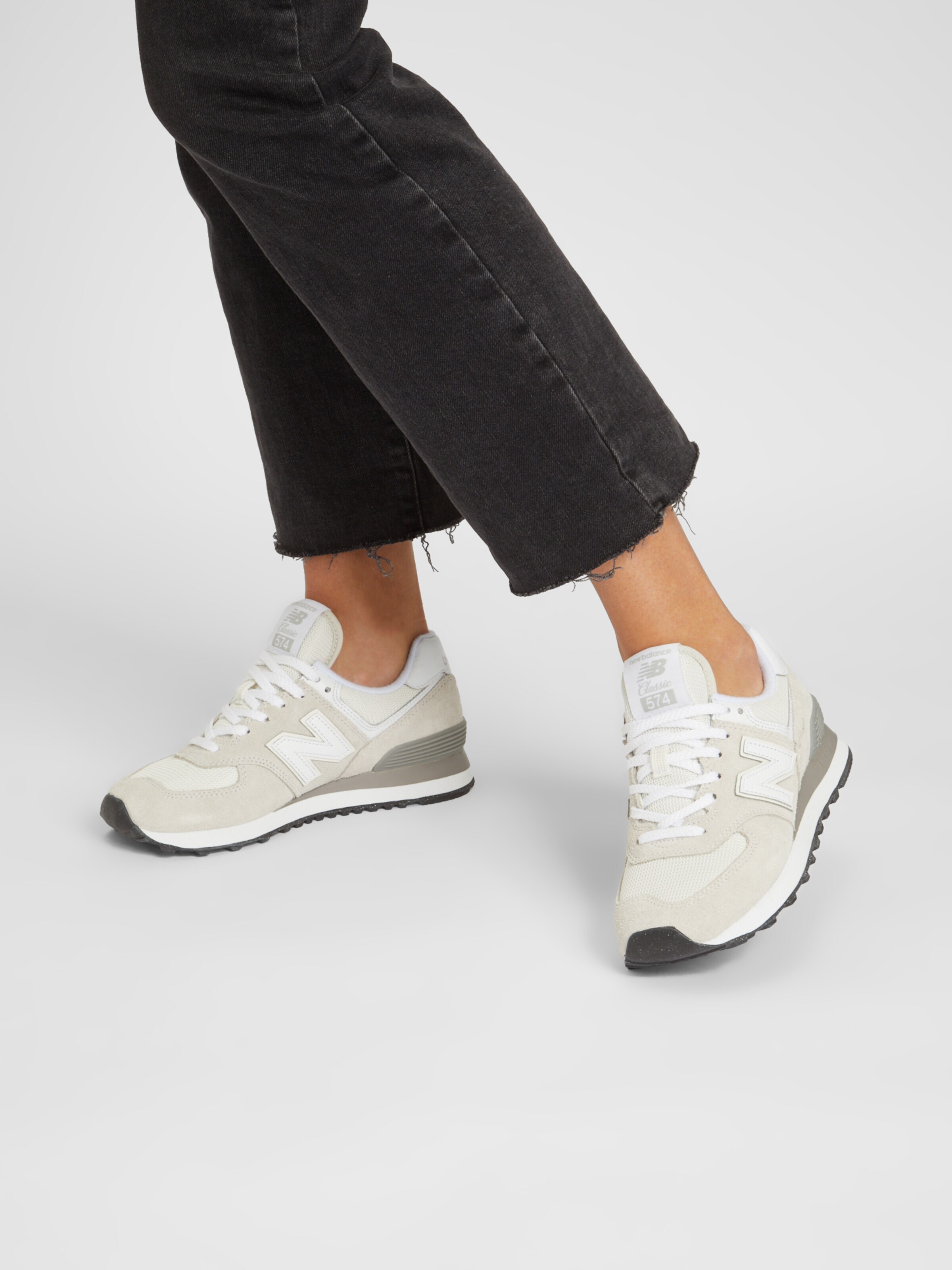 new balance Nízke tenisky '574' svetlobéžová / šedobiela / prírodná biela