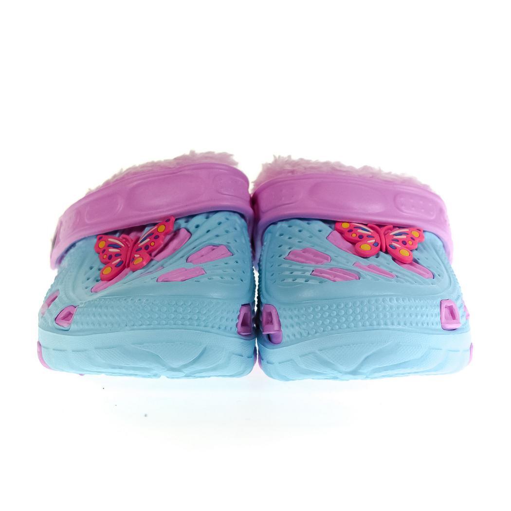 JOHN-C Detské svetlomodré zateplené crocsy SANDY 24-29