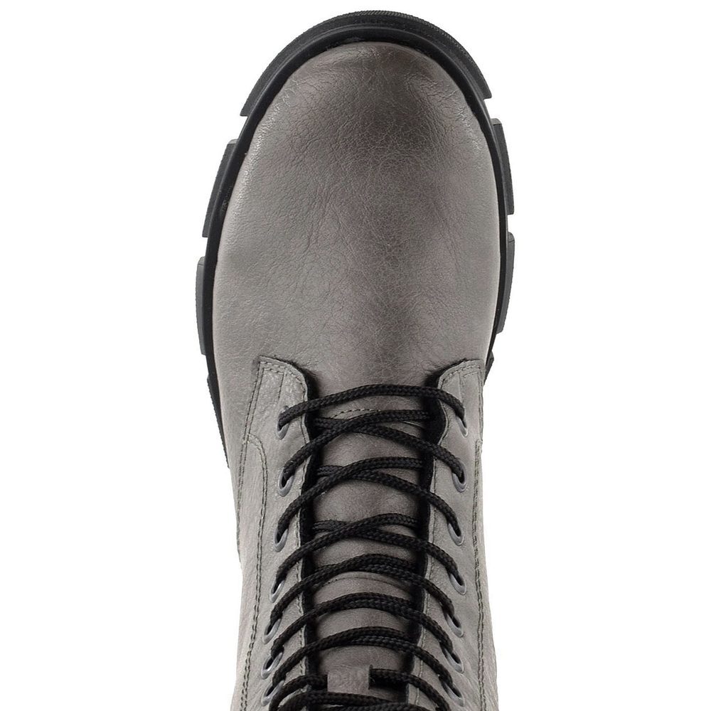 Rieker vyššia šnurovacia členková obuv šedá Y7117-40