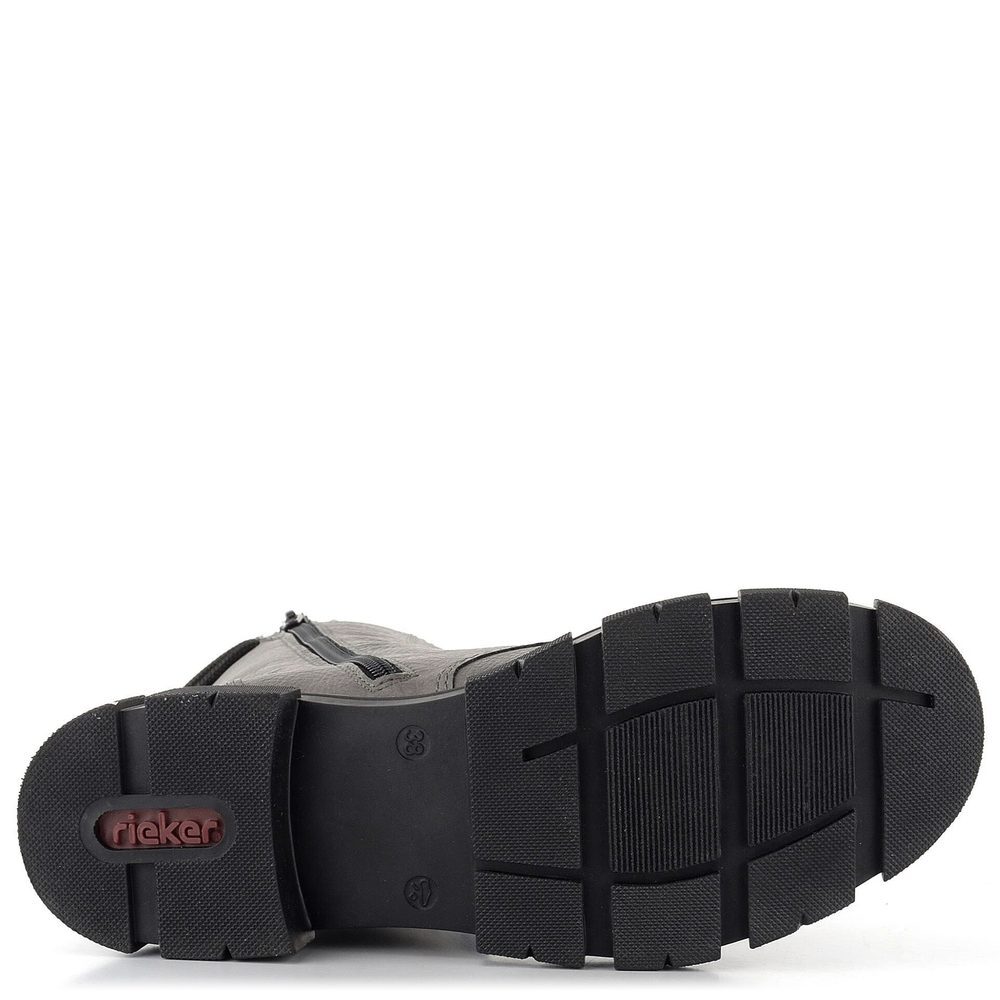 Rieker vyššia šnurovacia členková obuv šedá Y7117-40