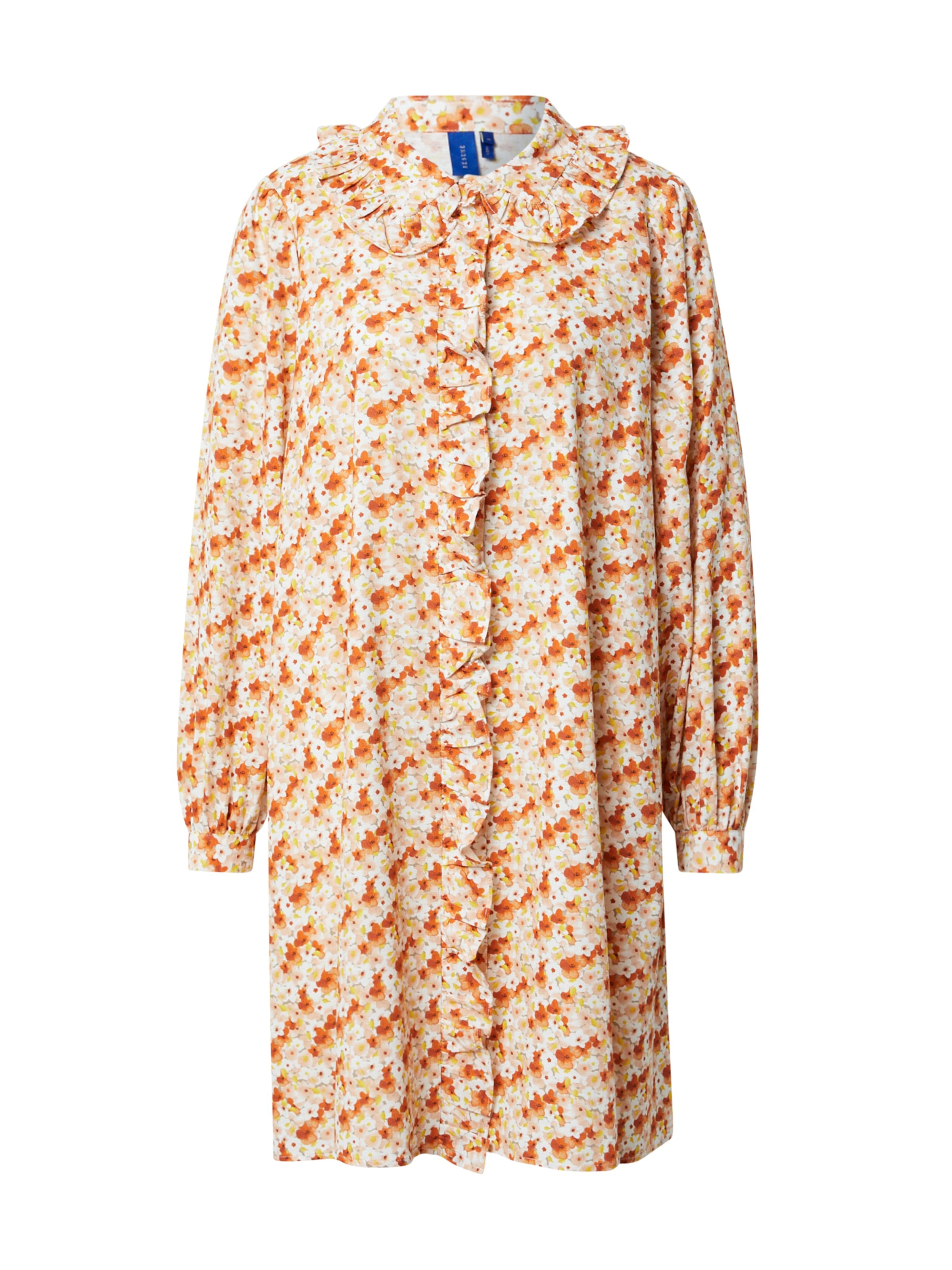Résumé Košeľové šaty 'OSMARS' béžová / karamelová / žltá / broskyňová