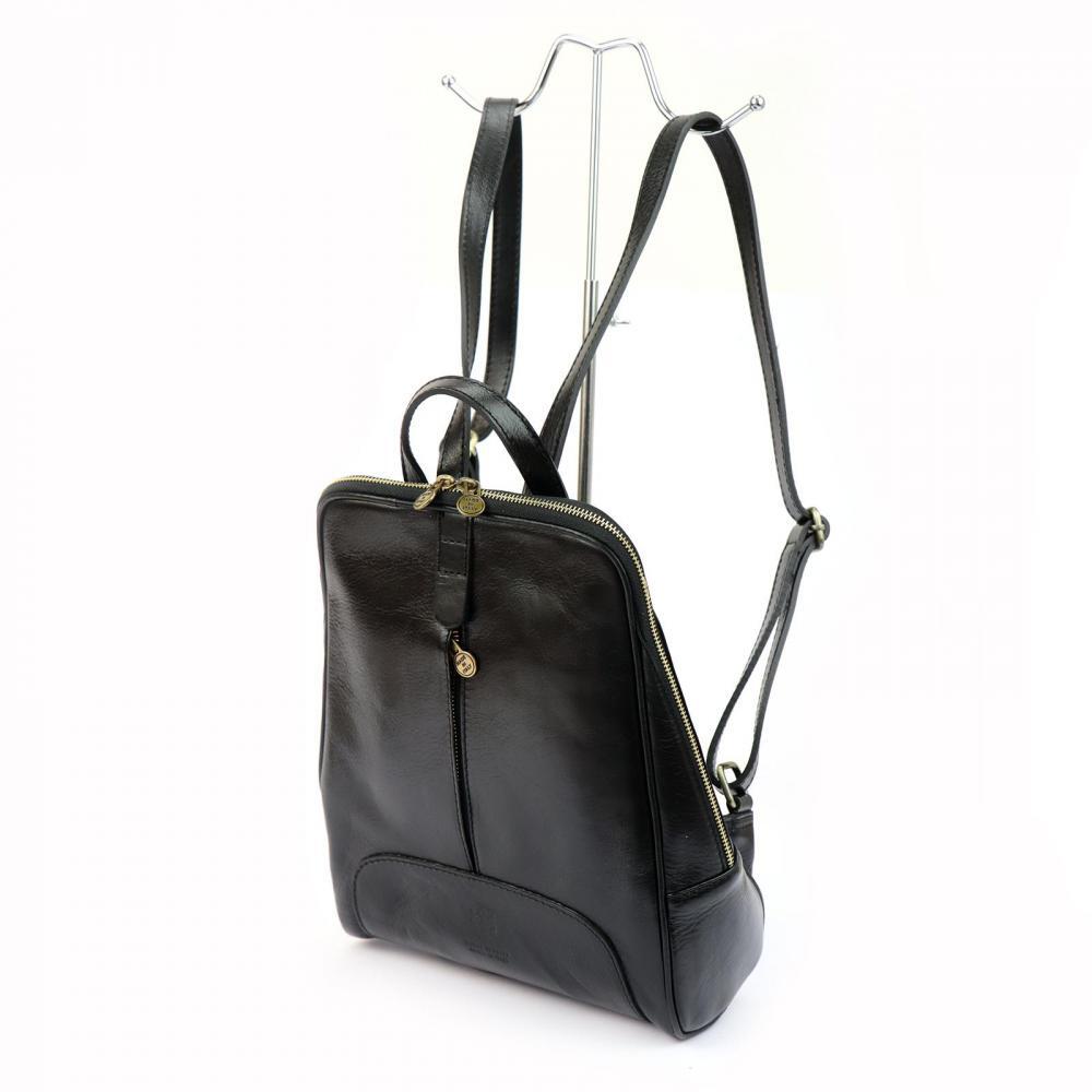 Vera Pelle Kožený zelený dámsky batoh Florence