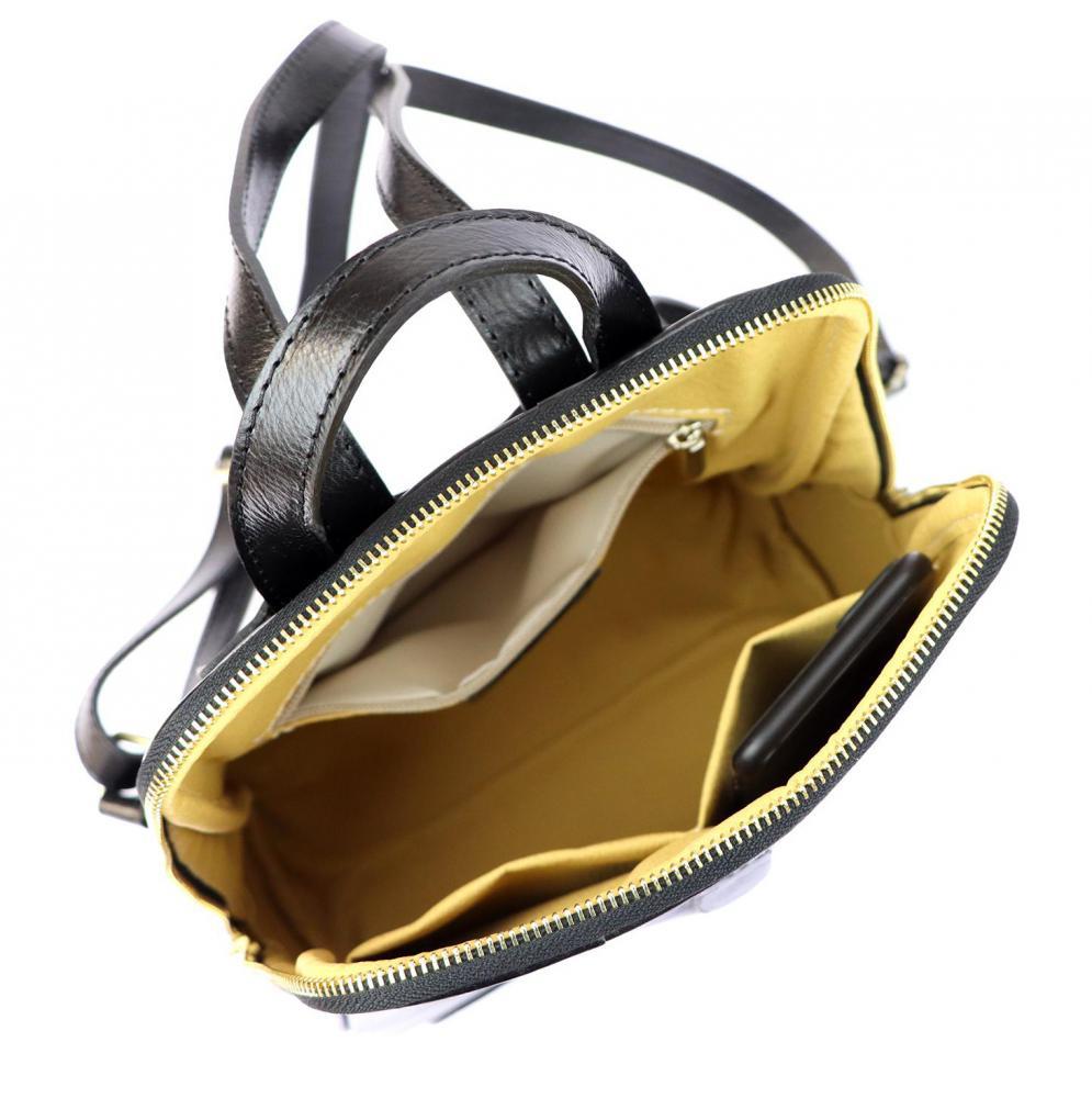 Vera Pelle Kožený zelený dámsky batoh Florence