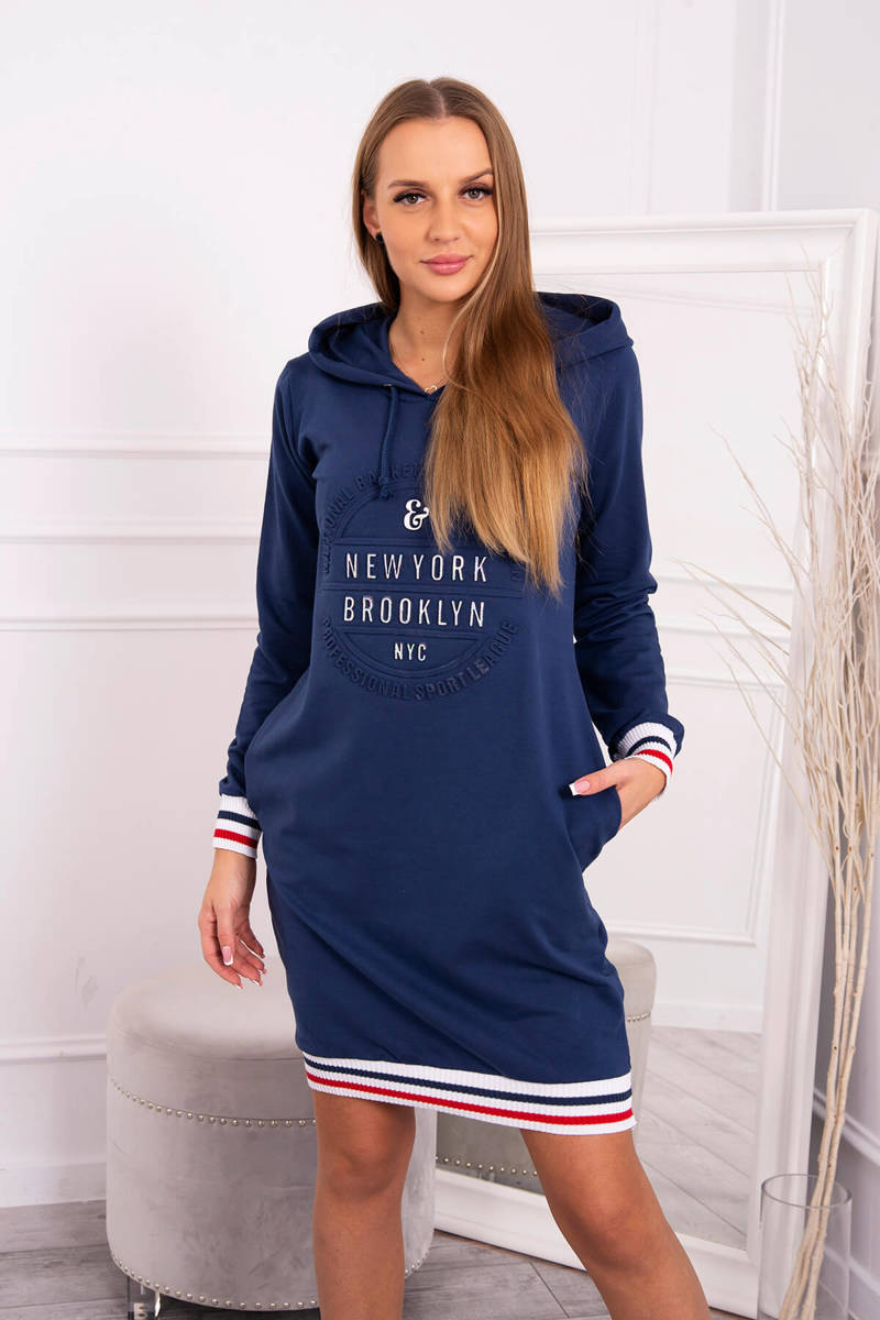 Fashionweek Mikinové šaty s kapucňou Brooklyn K62095