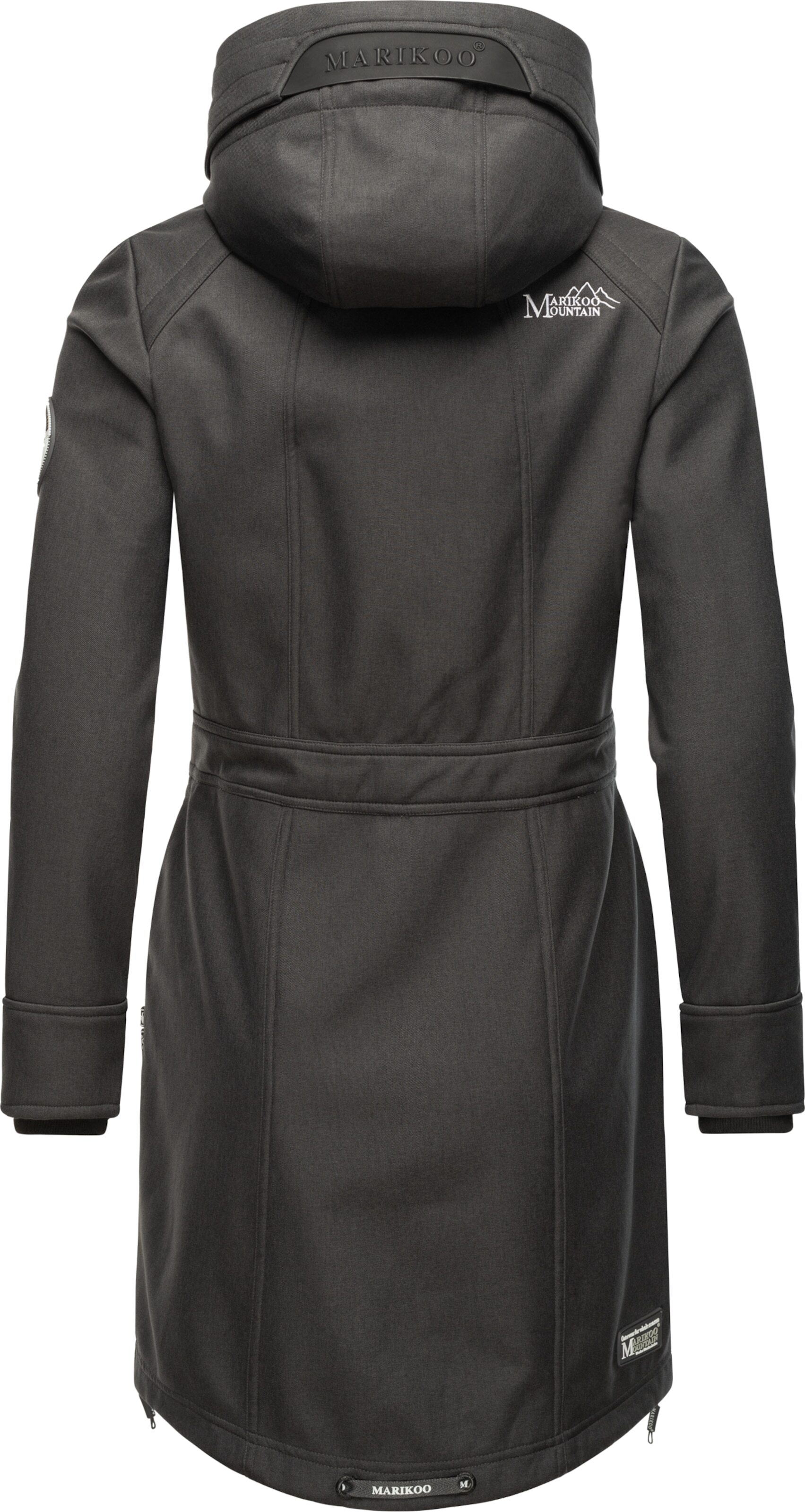 MARIKOO Prechodná parka farby bahna