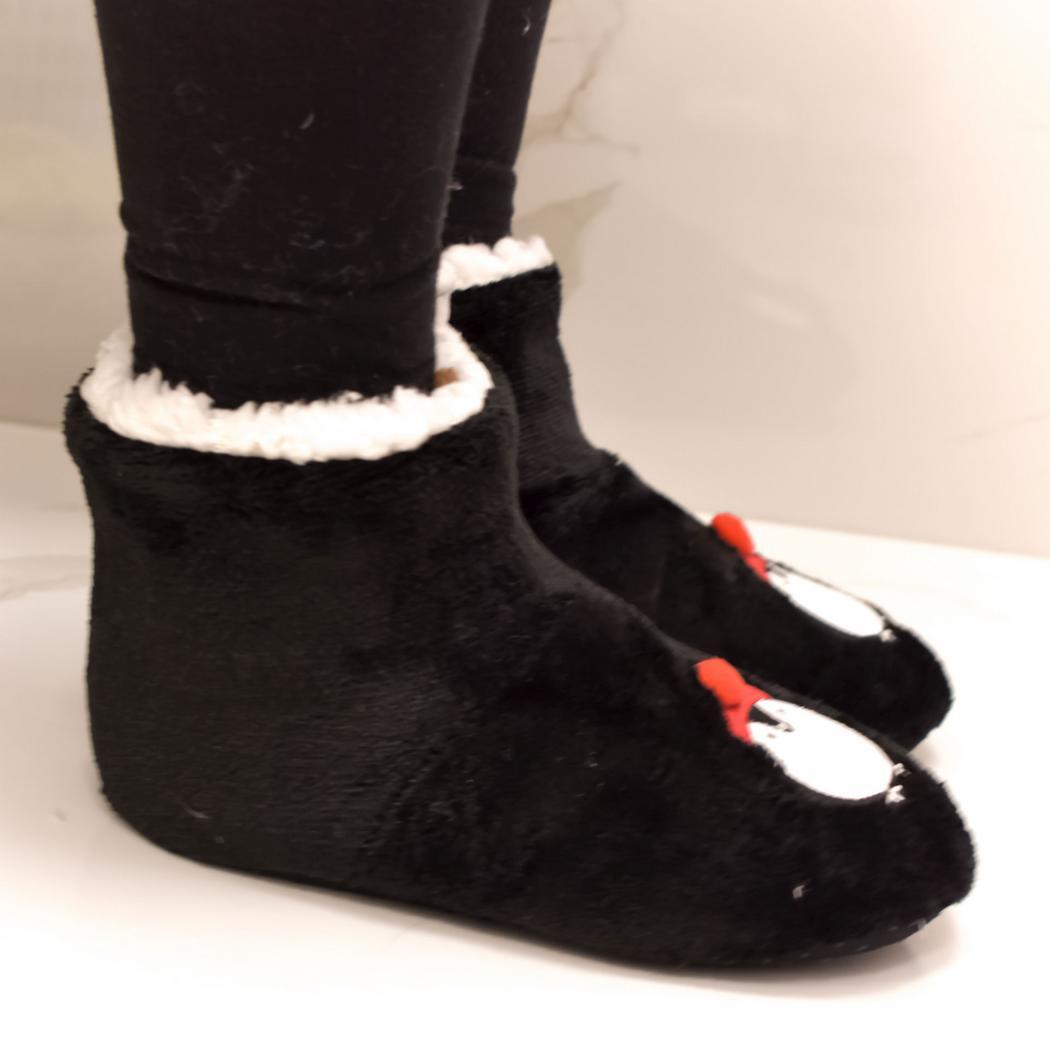 JOHN-C Detské čierne ponožkové kapce NATALE PINGUINO