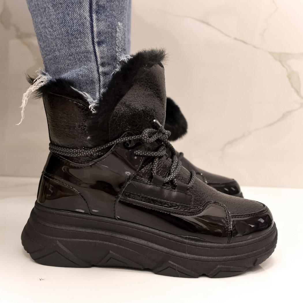 JOHN-C Dámske čierne snehule SCARLETTI