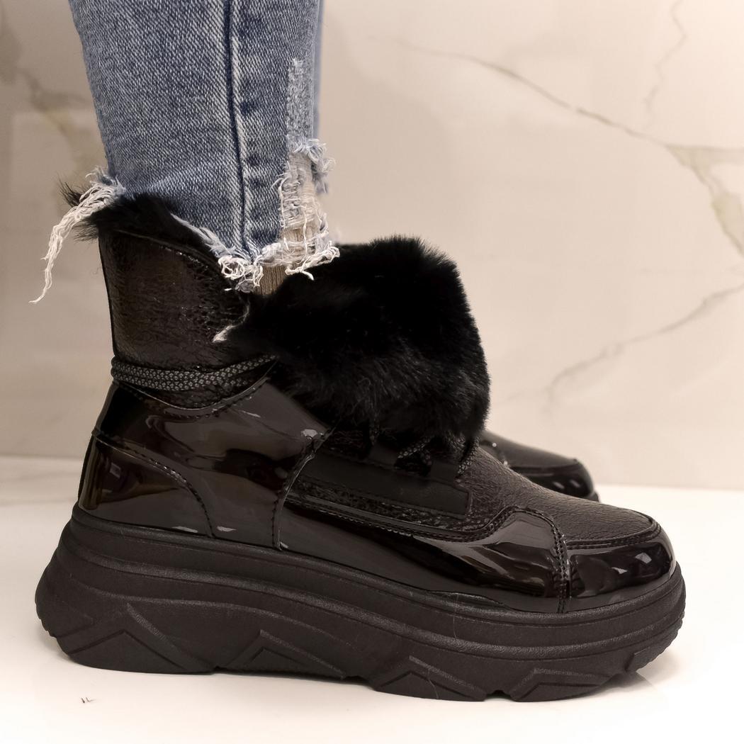 JOHN-C Dámske čierne snehule SCARLETTI