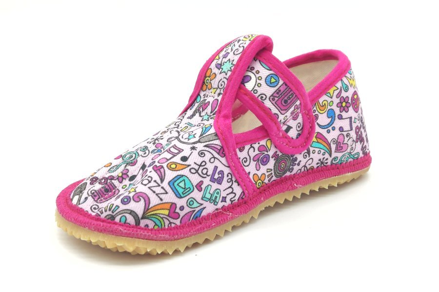 Barefoot papučky BEDA Music BF 060010/W2 (ZÚŽENÉ)