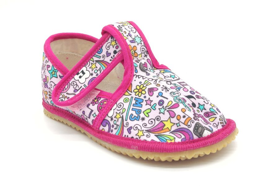 Barefoot papučky BEDA Music BF 060010/W2 (ZÚŽENÉ)