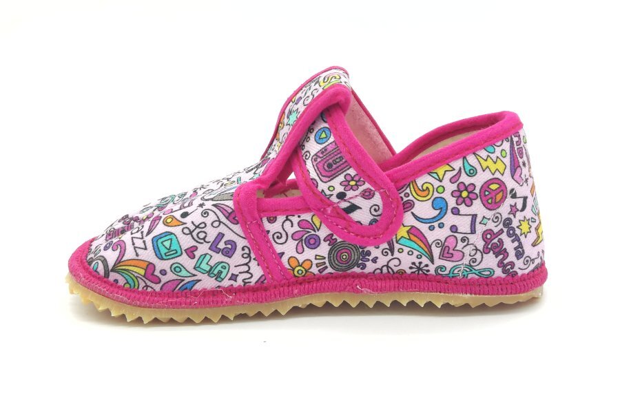 Barefoot papučky BEDA Music BF 060010/W2 (ZÚŽENÉ)