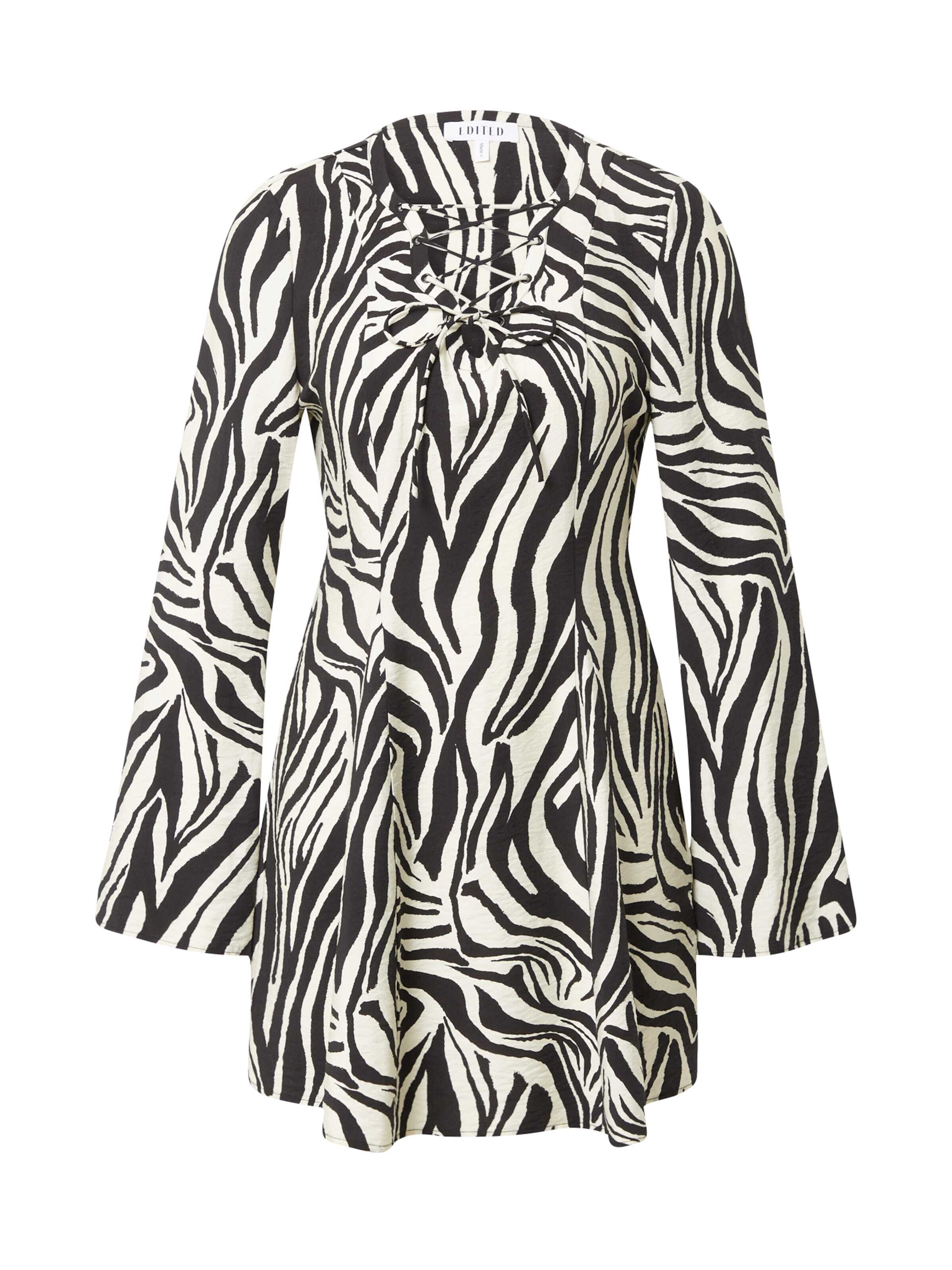 EDITED Šaty 'Prudence' béžová / čierna