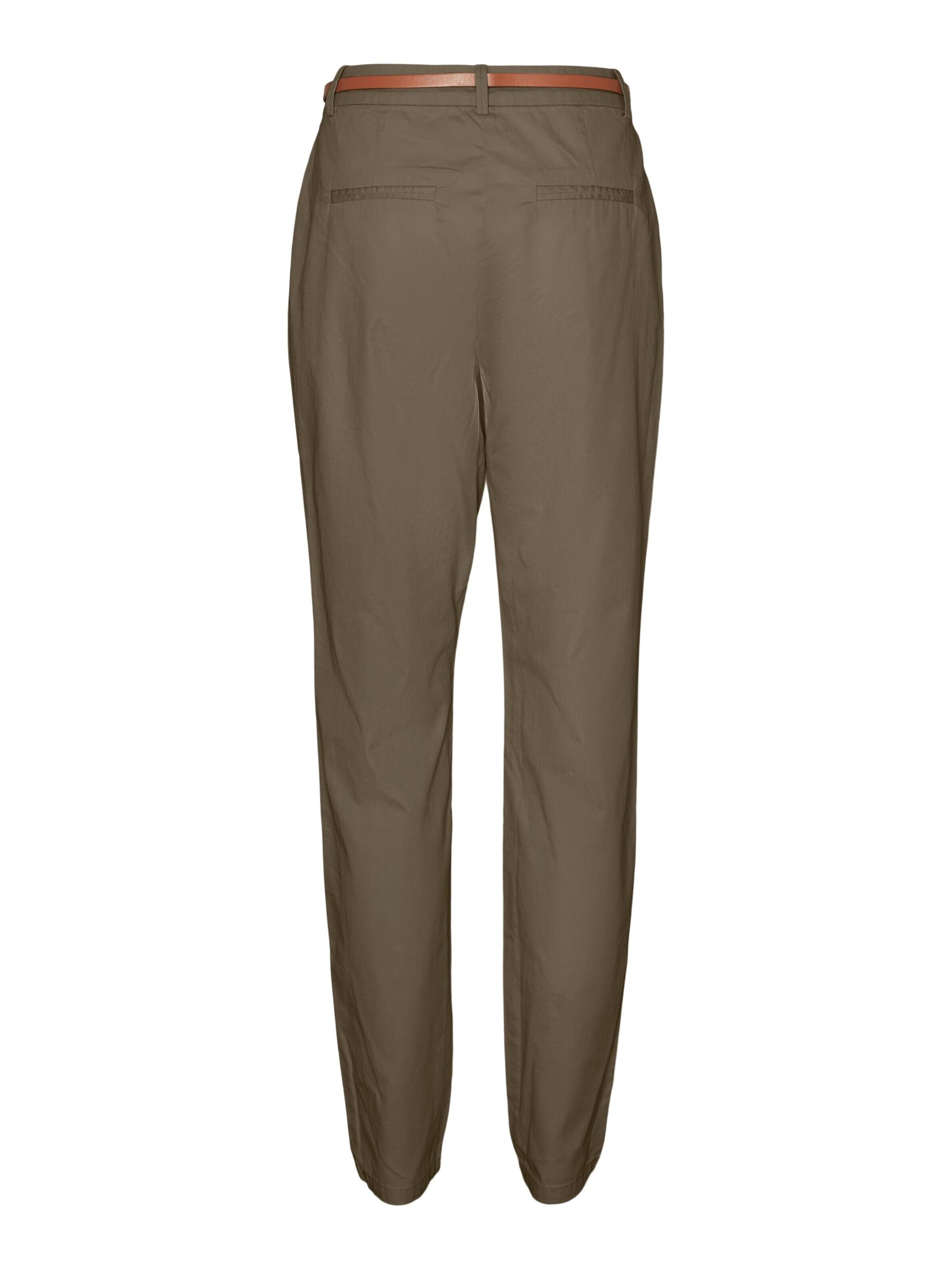 VERO MODA Chino nohavice hnedá