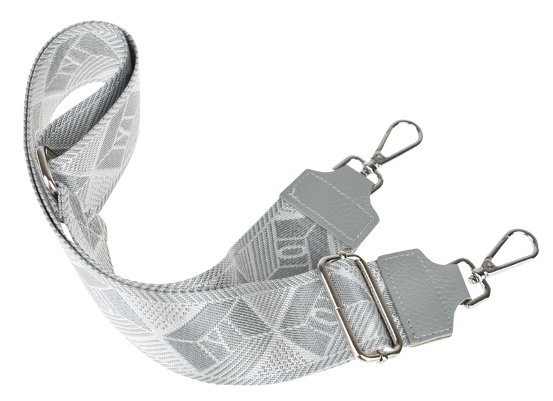 Sivá kožená talianska crossbody kabelka Reni Grande Grigia s prídavným pruhom NovaKabelka.sk