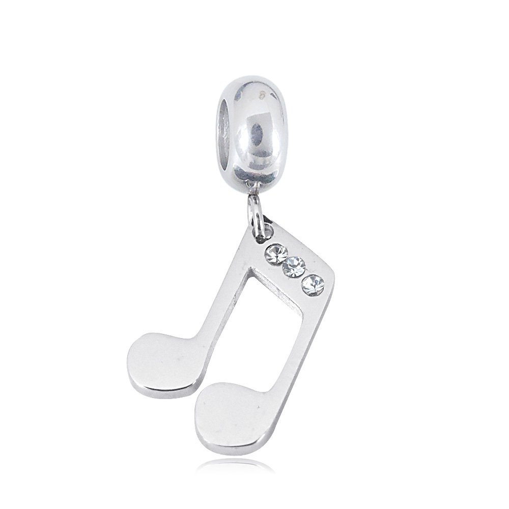 Linda's Jewelry Prívesok na náramok Veselá Nota chirurgická oceľ IP076