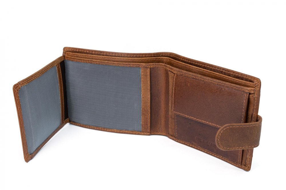 Hnedá pánska peňaženka Valmio Pelle Classic V6