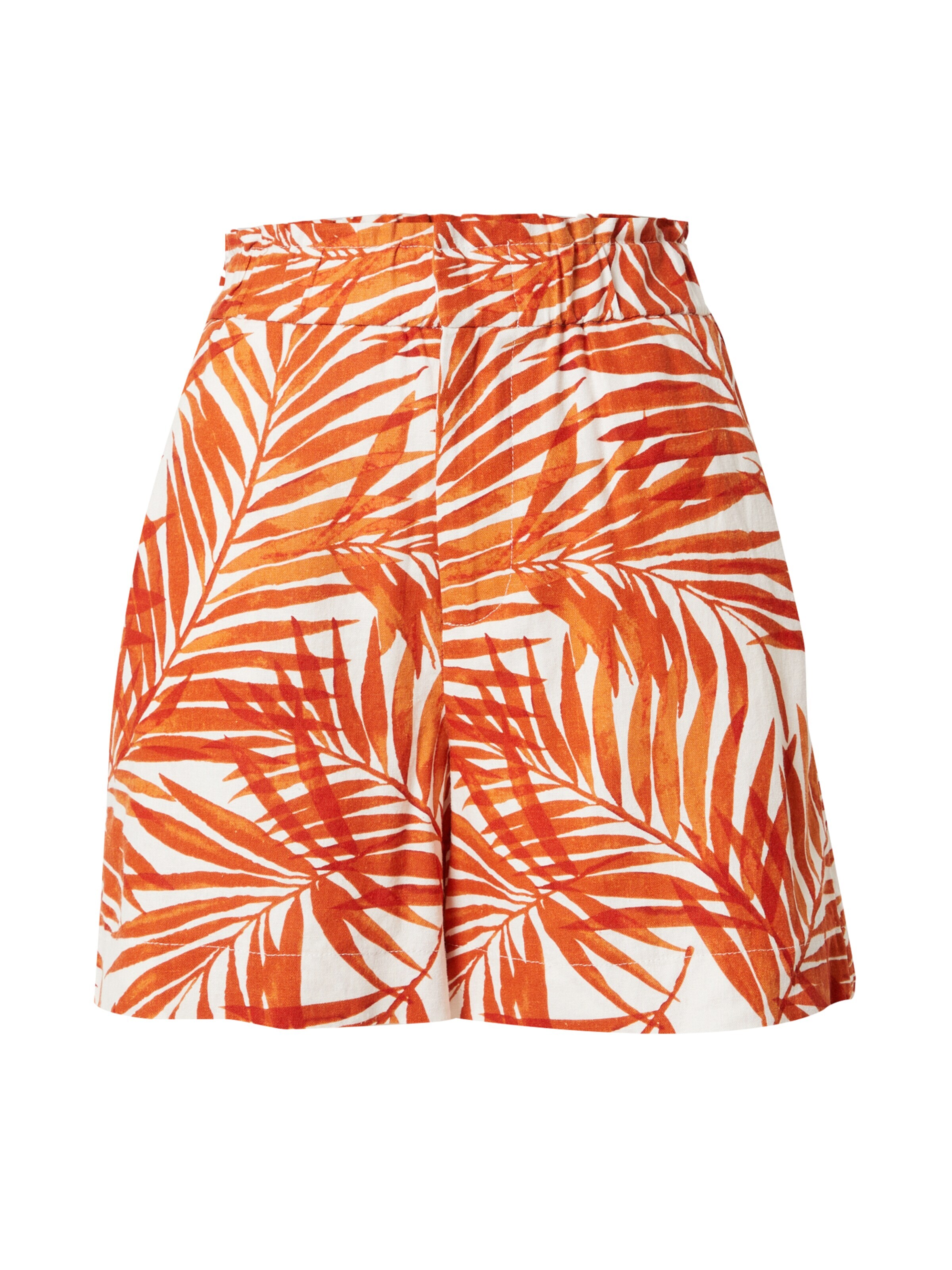 ONLY Nohavice 'LISA' oranžová / biela