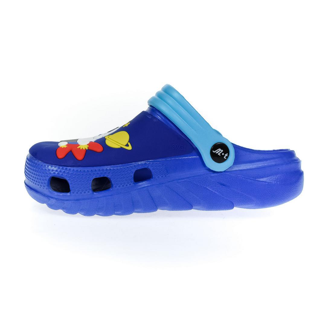 JOHN-C Detské modré gumené šľapky ASTRONAUTS