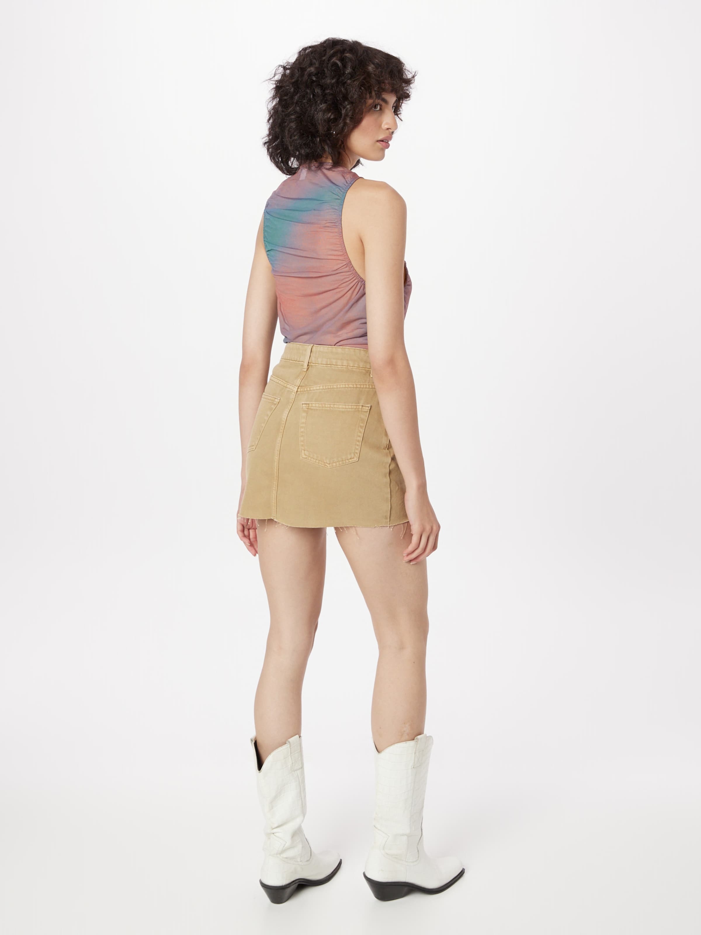 TOPSHOP Sukňa béžová