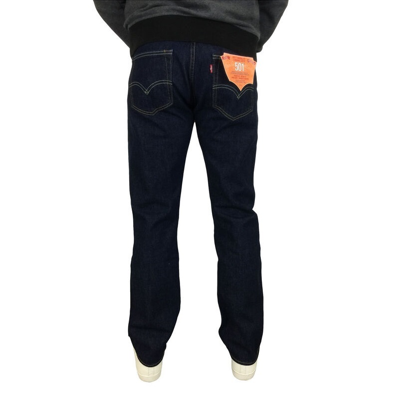 Levis Pánske Rifle 501 Original Fit Jeans ONEWASH