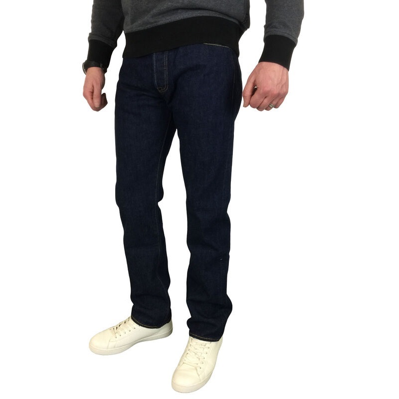 Levis Pánske Rifle 501 Original Fit Jeans ONEWASH