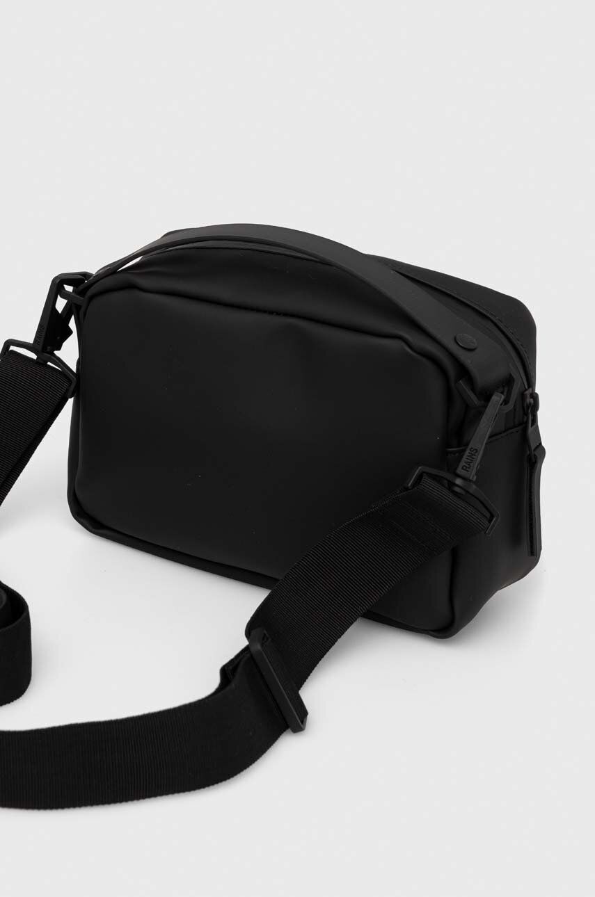 Malá taška Rains 14100 Crossbody Bags čierna farba