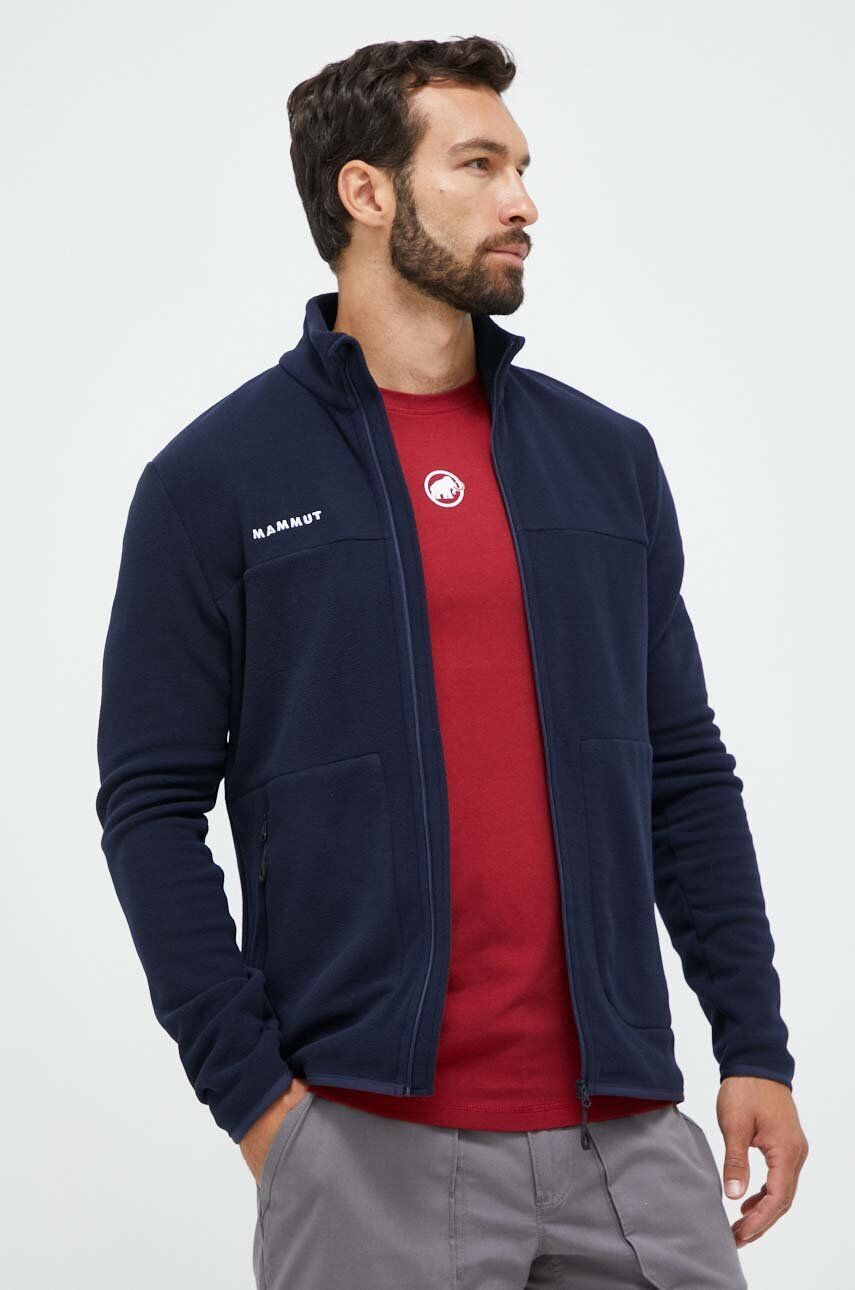 Športová mikina Mammut Innominata Light ML tmavomodrá farba, jednofarebná