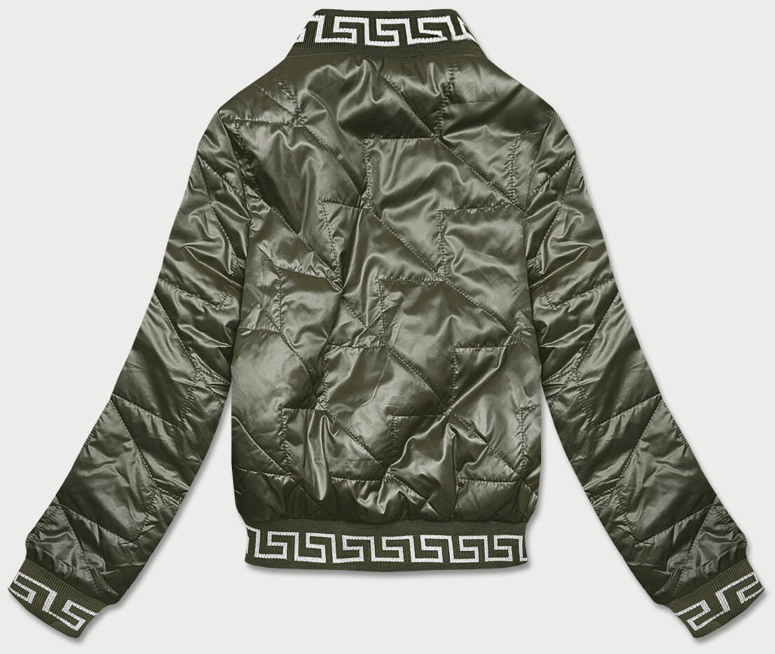 S'WEST Dámsky bomber v khaki farbe (B8123-11)