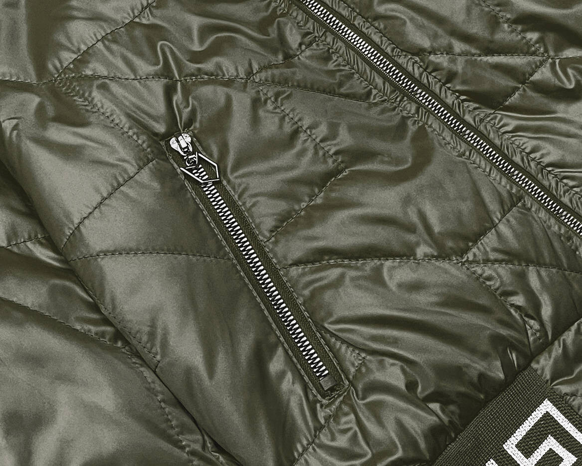 S'WEST Dámsky bomber v khaki farbe (B8123-11)