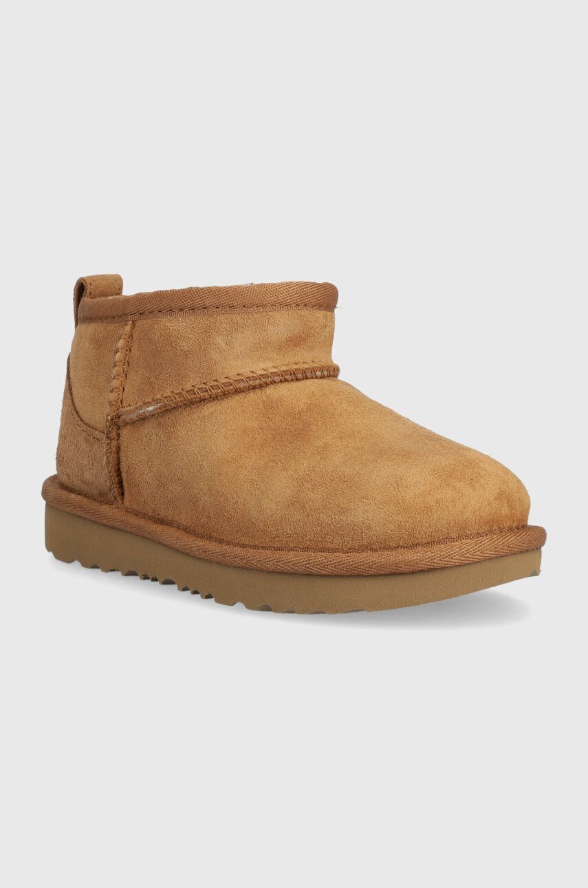 Detské semišové snehule UGG T CLASSIC ULTRA MINI
