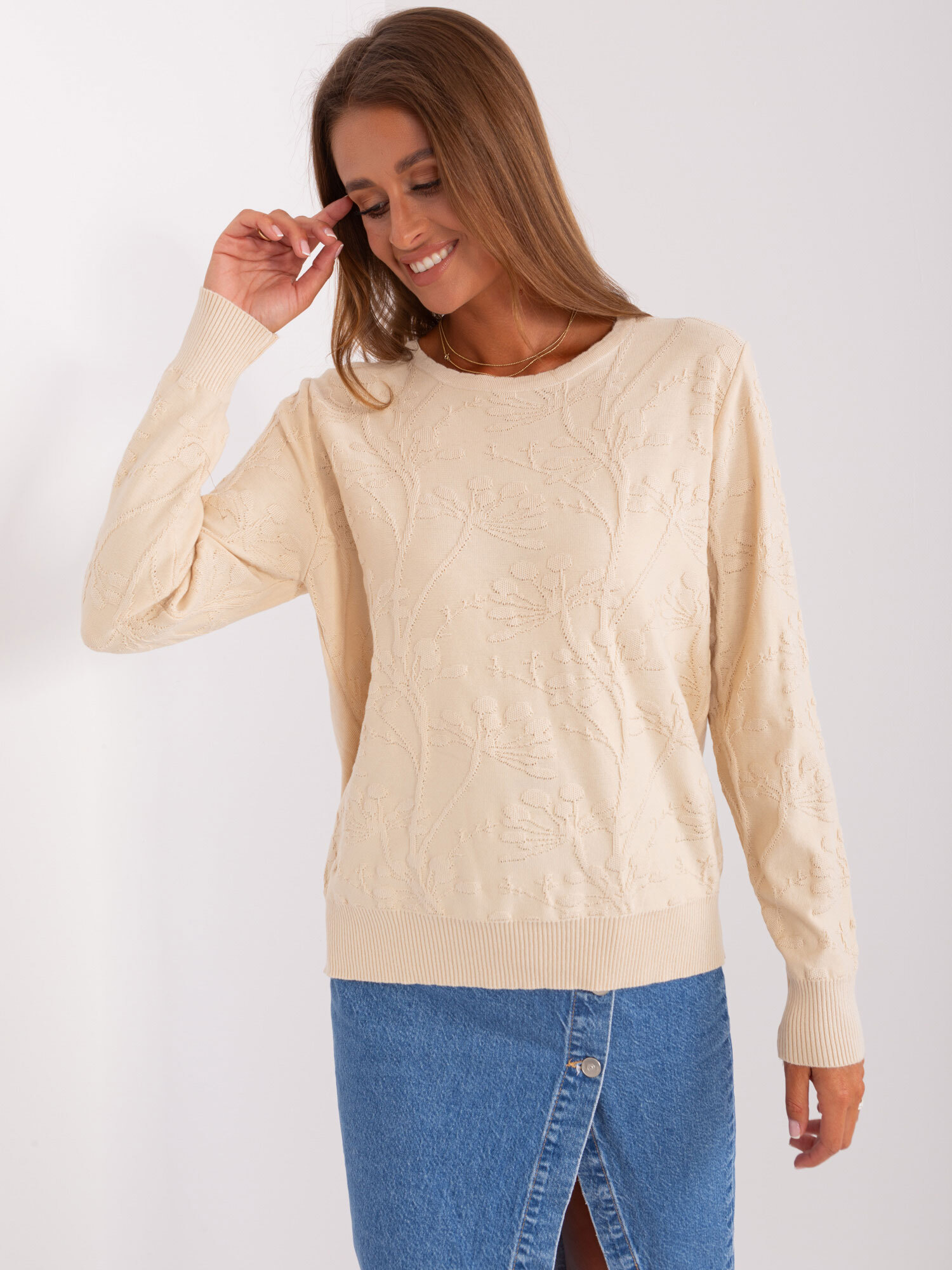 Wool Fashion Italia Sweater-AT-SW-2231.99P-light beige