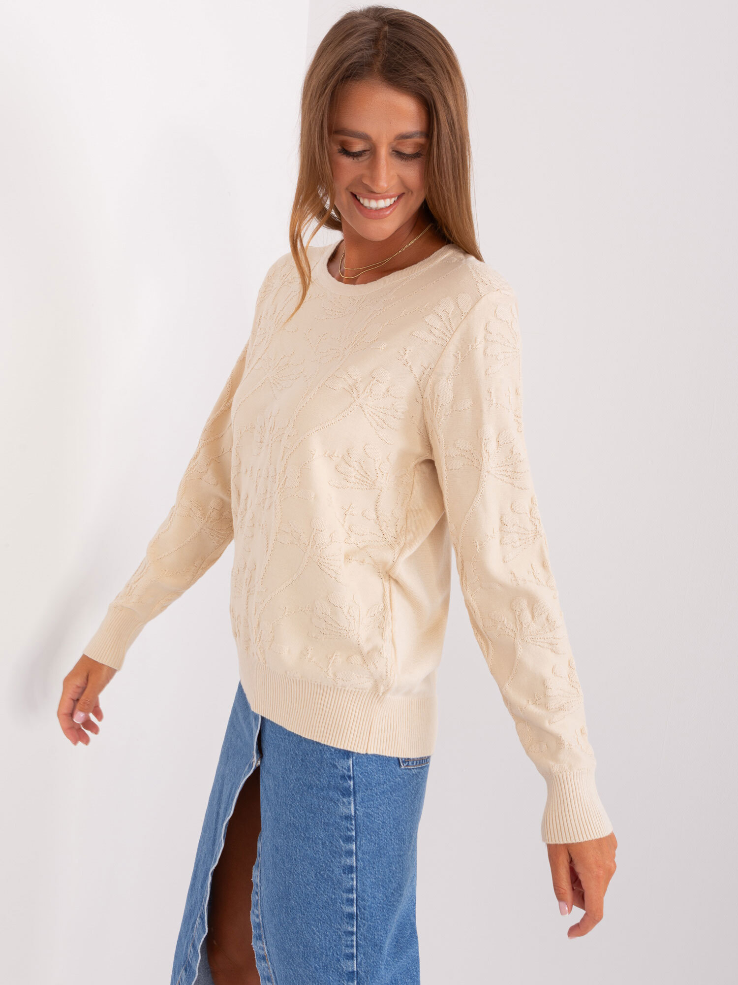 Wool Fashion Italia Sweater-AT-SW-2231.99P-light beige