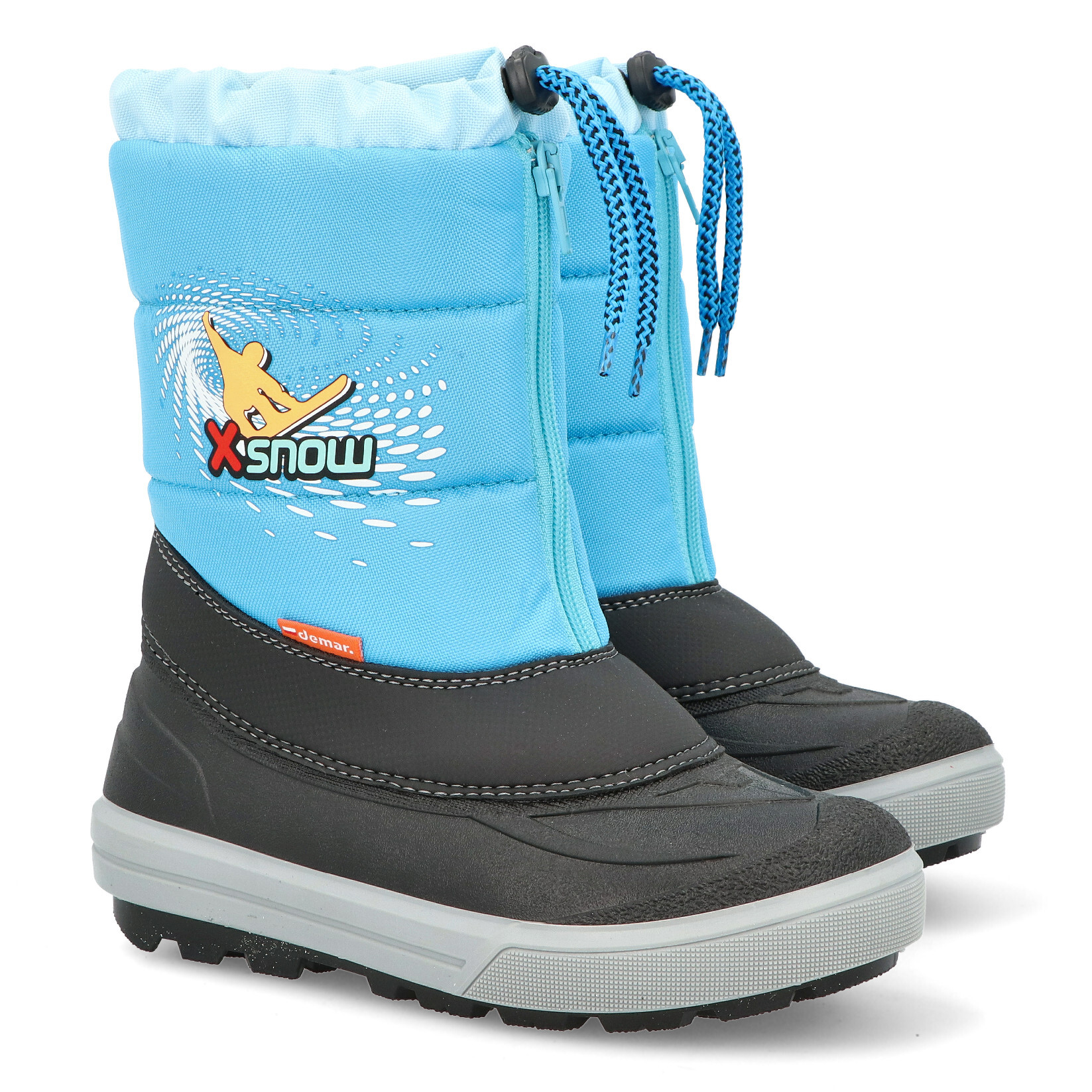 Detské zimné sťahovacie snehule Demar KENNY 2 1502/1532 NF svetlomodré