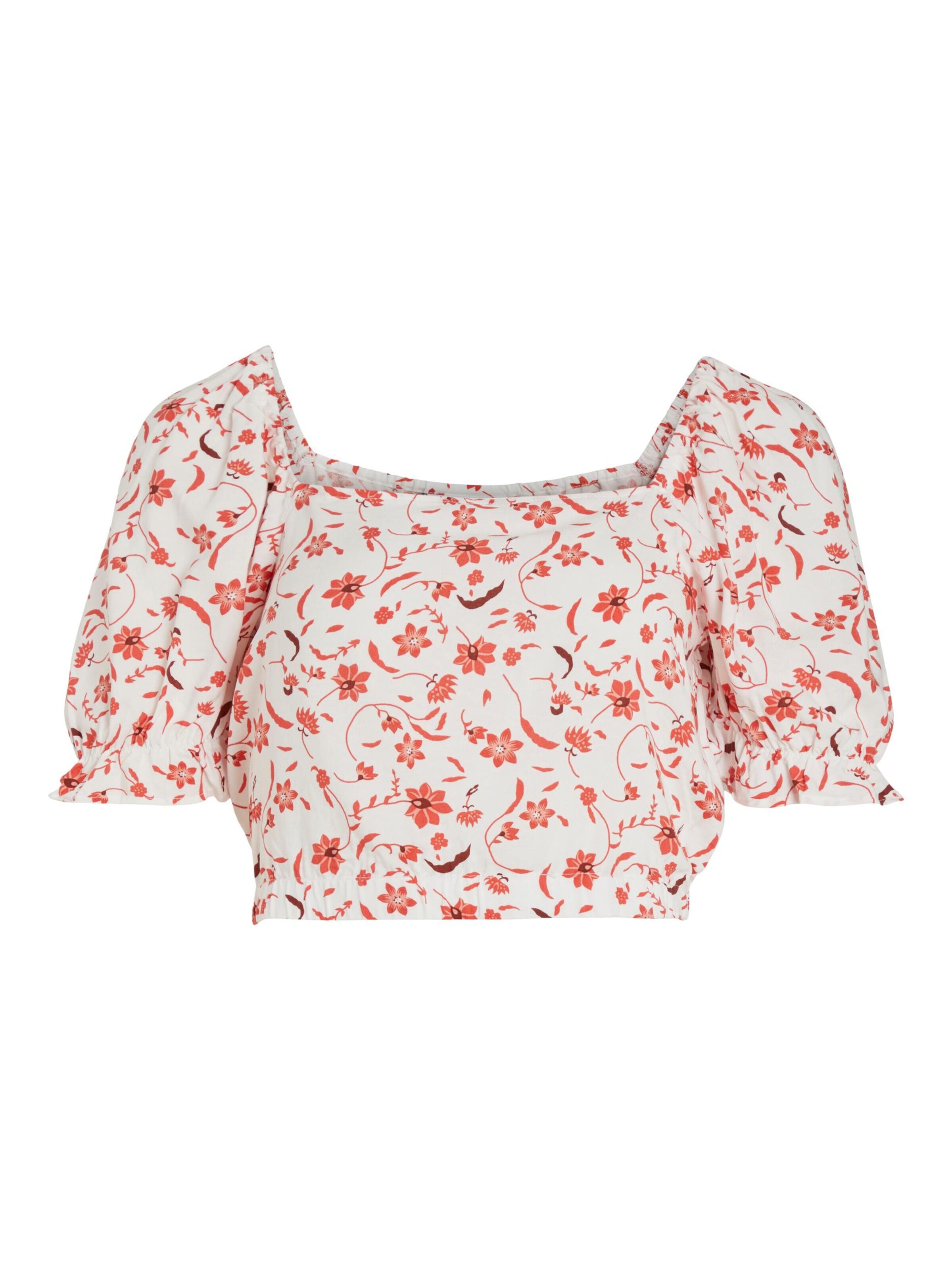 Vila Petite Tričko 'Aya' homárová / ružová / jasne červená / biela