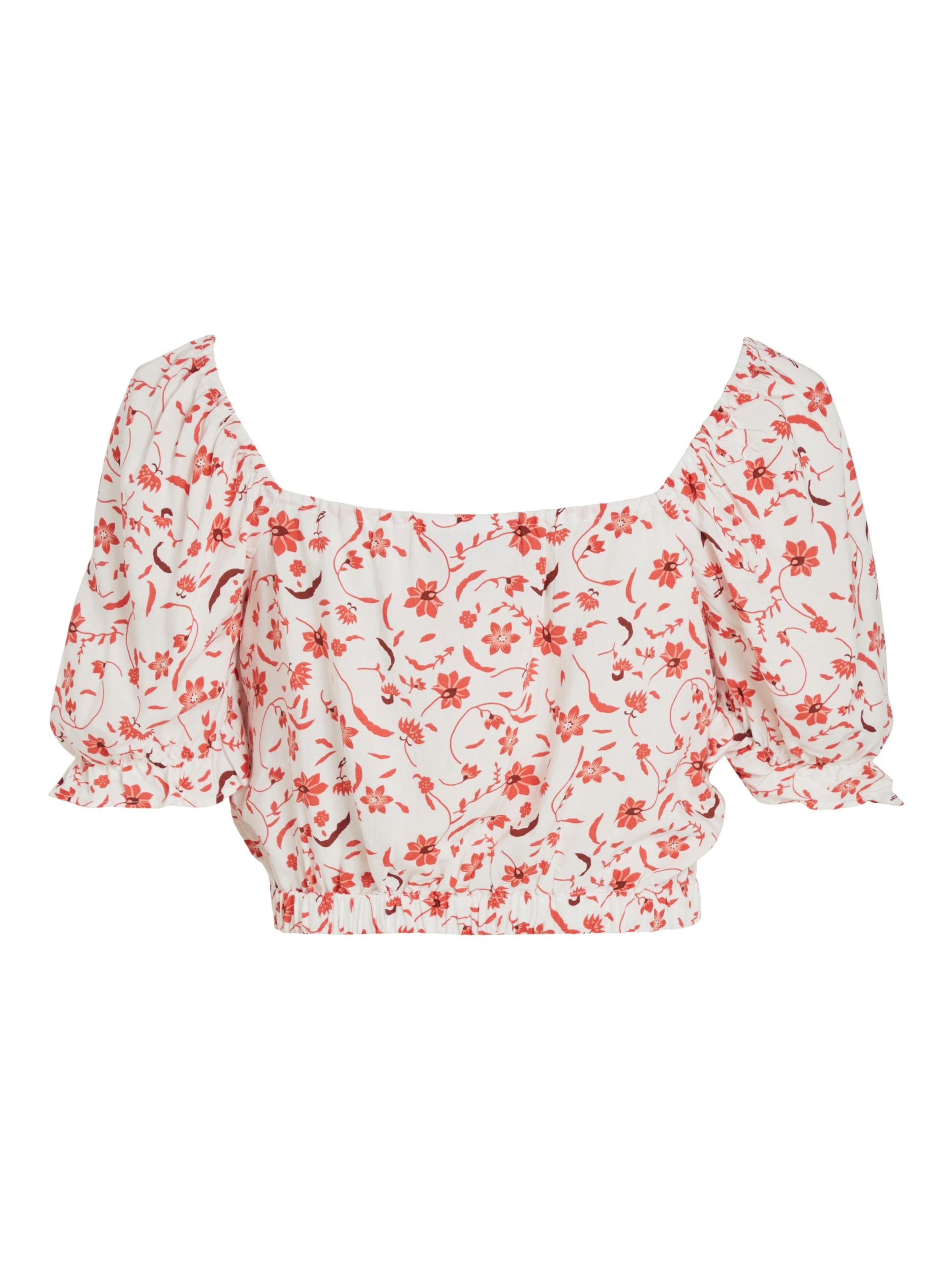 Vila Petite Tričko 'Aya' homárová / ružová / jasne červená / biela