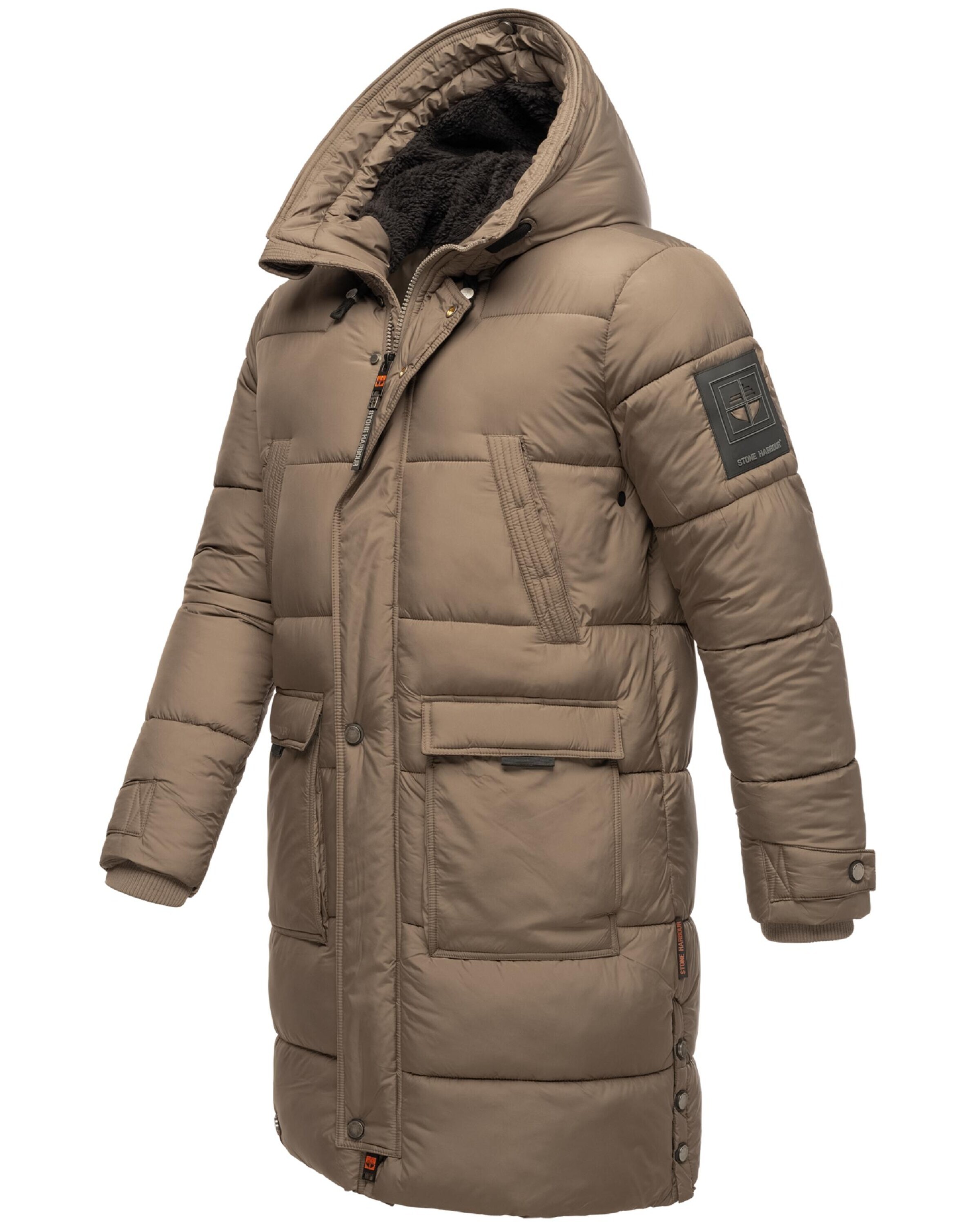 STONE HARBOUR Zimná parka 'Beviis' hnedá