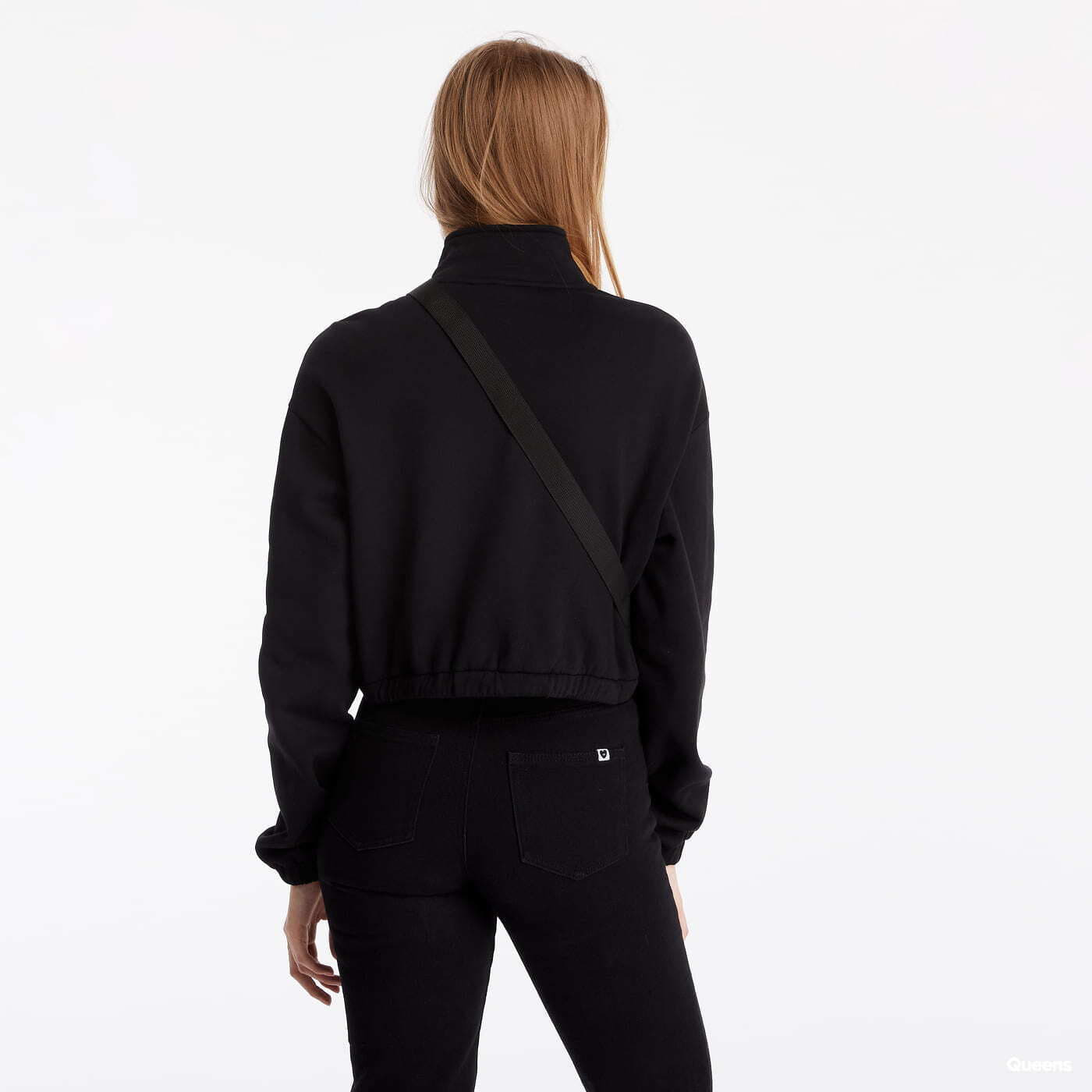 Mikina Vans Left Chest Half Zip Fleece Black XL