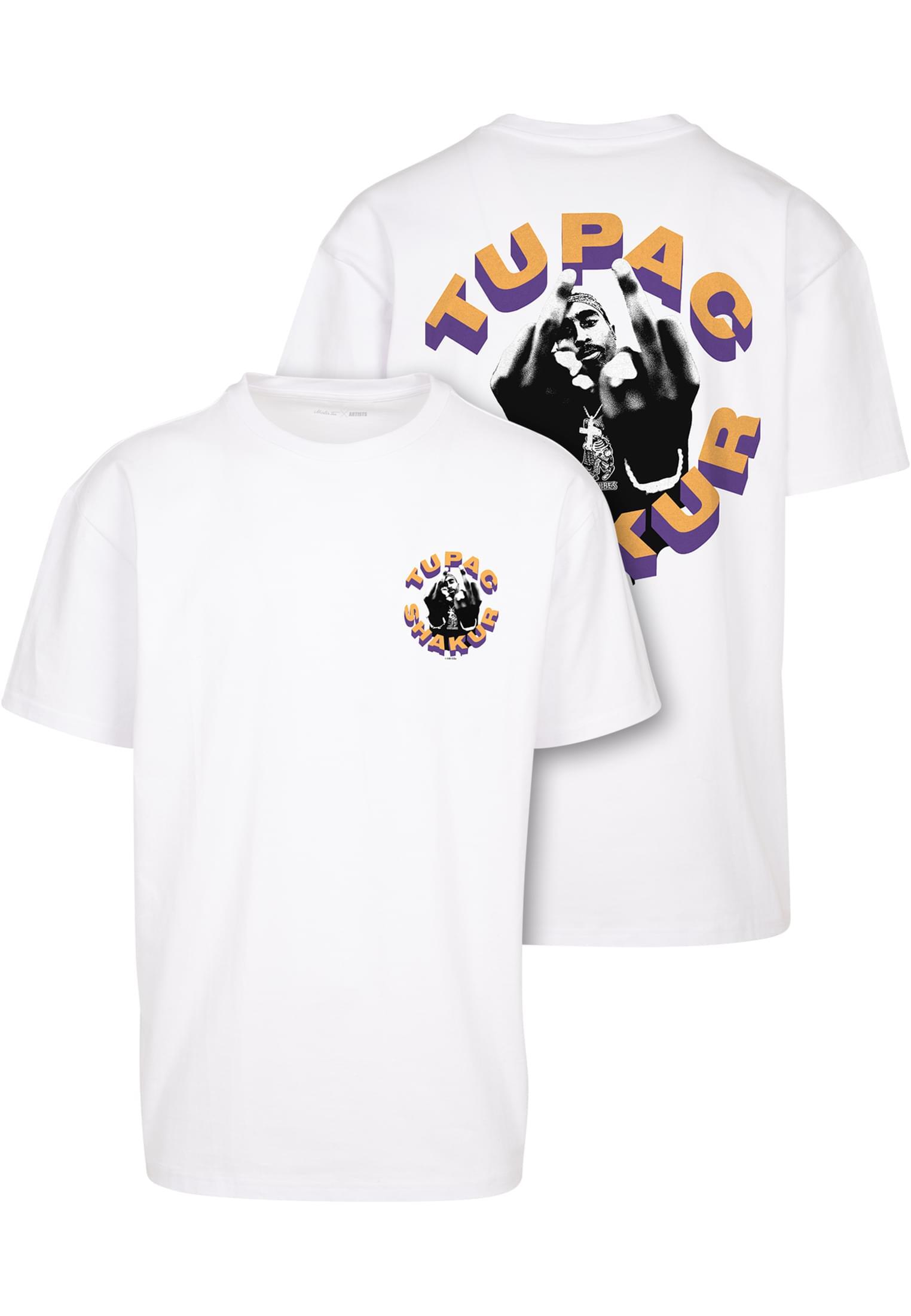 Merchcode 2Pac Toss it up Oversize Tee White