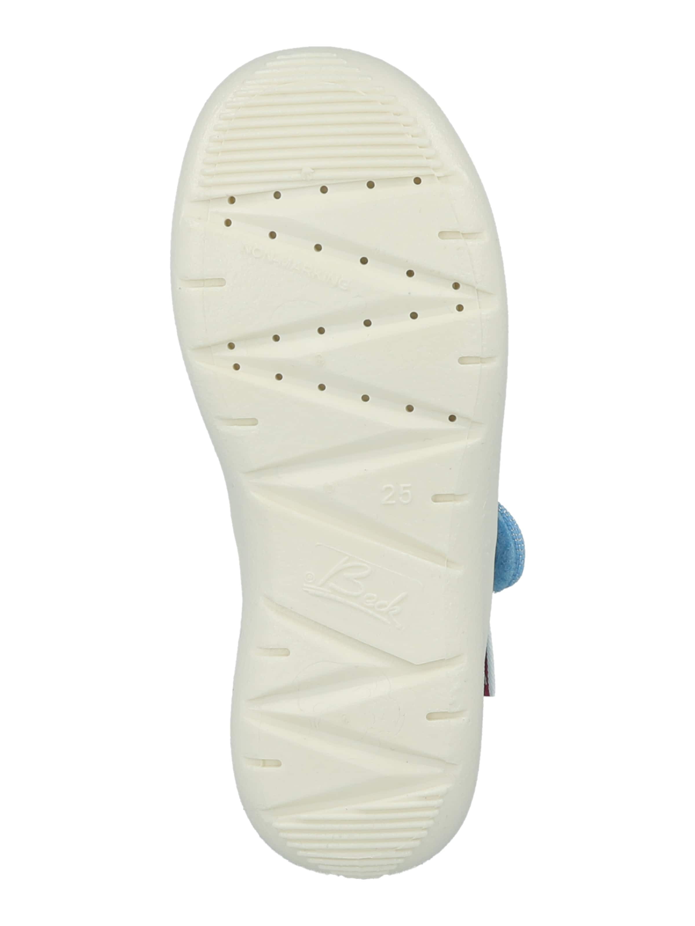 BECK Papuče 'Nixe' telová / tyrkysová / svetlomodrá / svetloružová