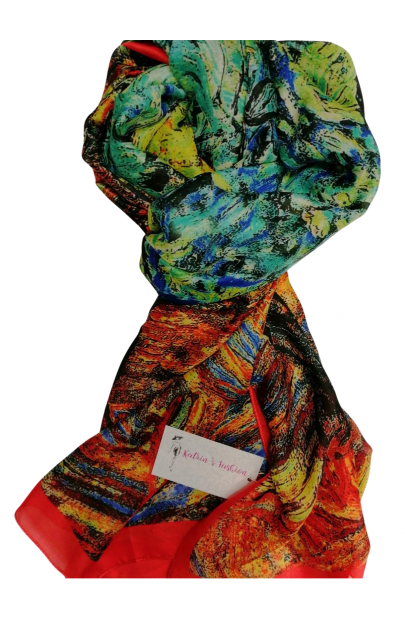 Katrin's Fashion Hodvábny Dámsky elegantný šál