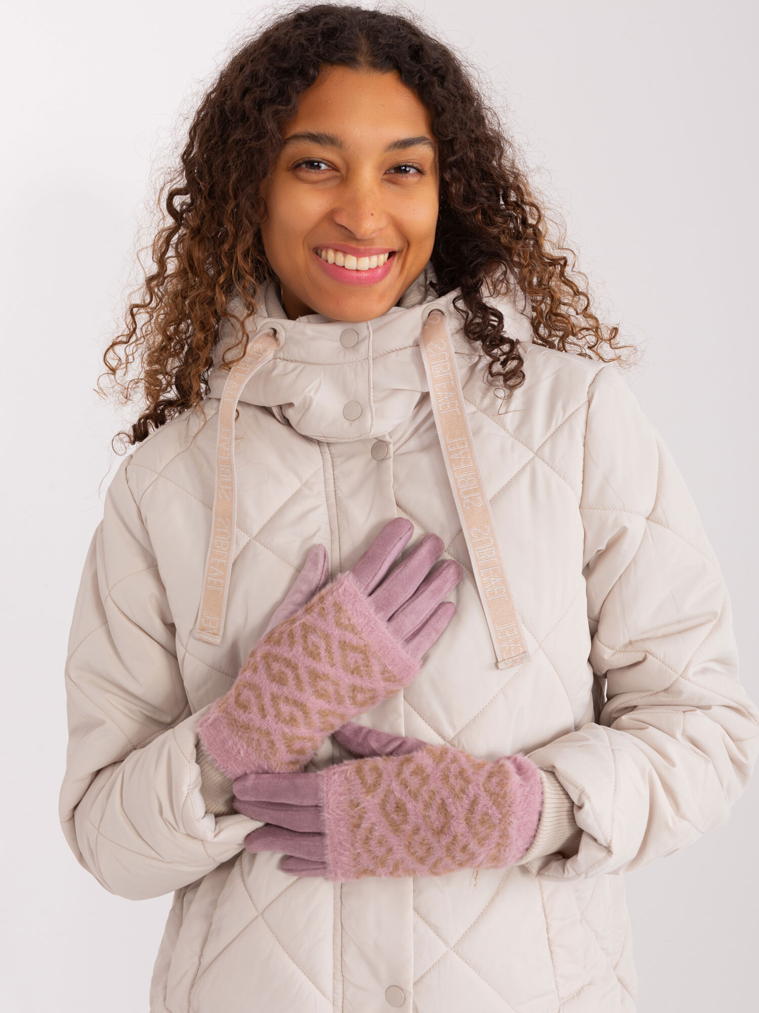 Wool Fashion Italia Gloves-AT-RK-2310.61-dark pink
