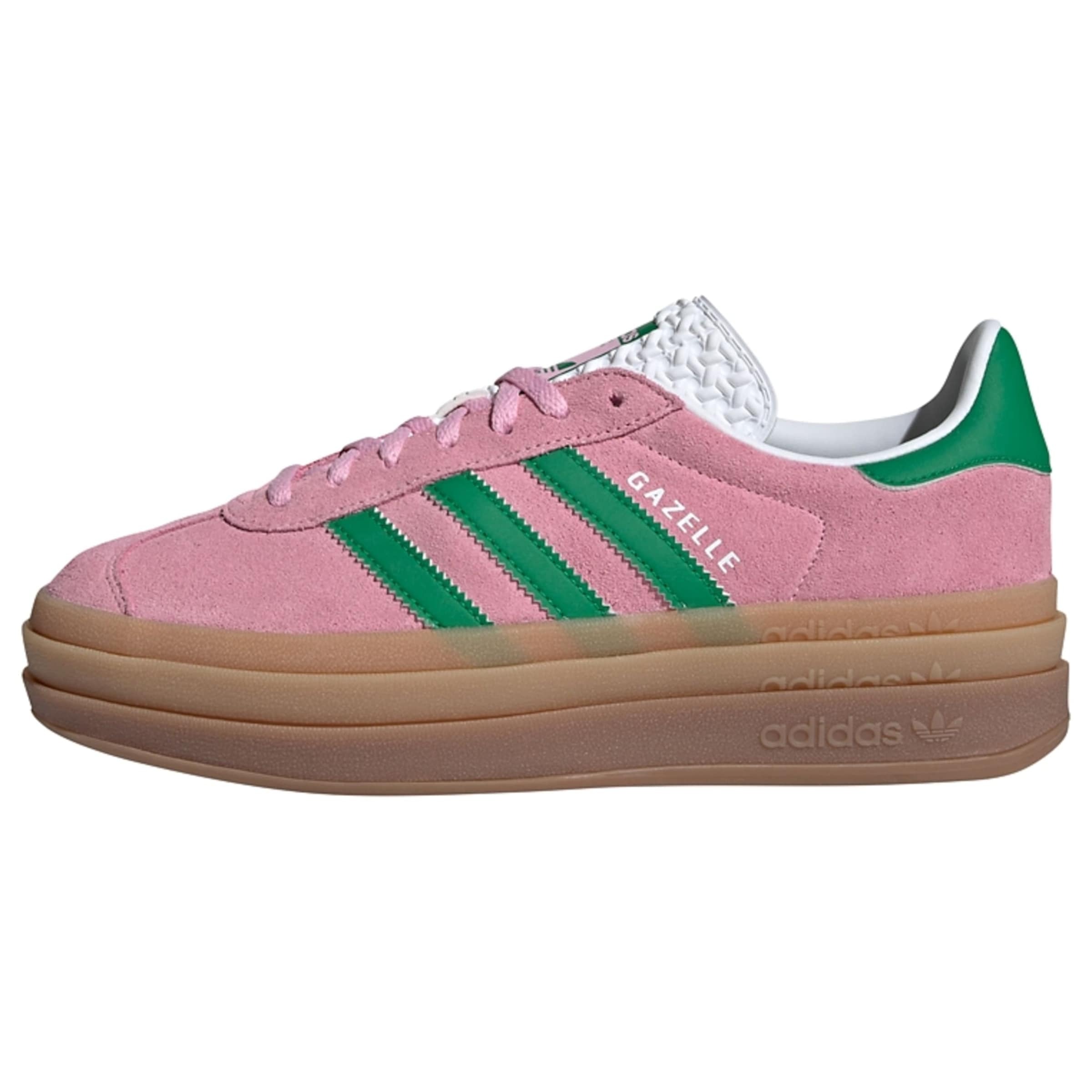 ADIDAS ORIGINALS Nízke tenisky 'Gazelle Bold' zelená / staroružová / biela
