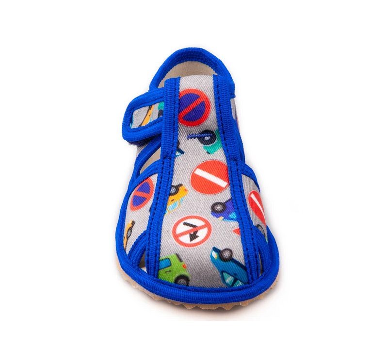 RAK Papučky šedé autá