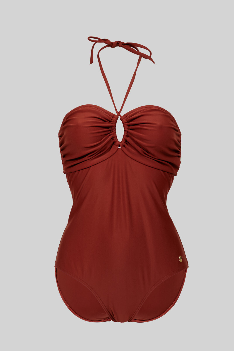 PLAVKY GANT SWIMSUIT SYRUP BROWN